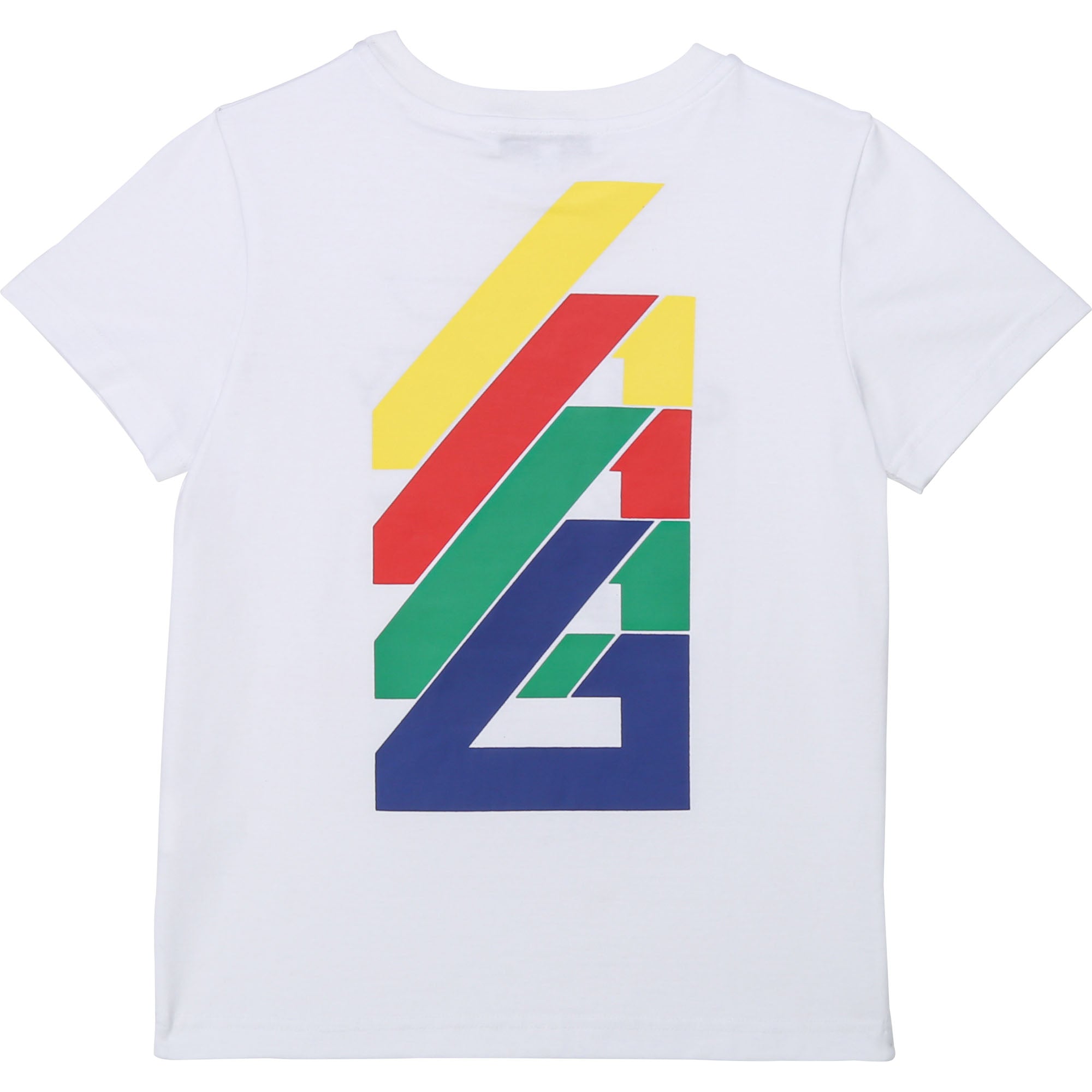 Boys White Logo Cotton T-Shirt