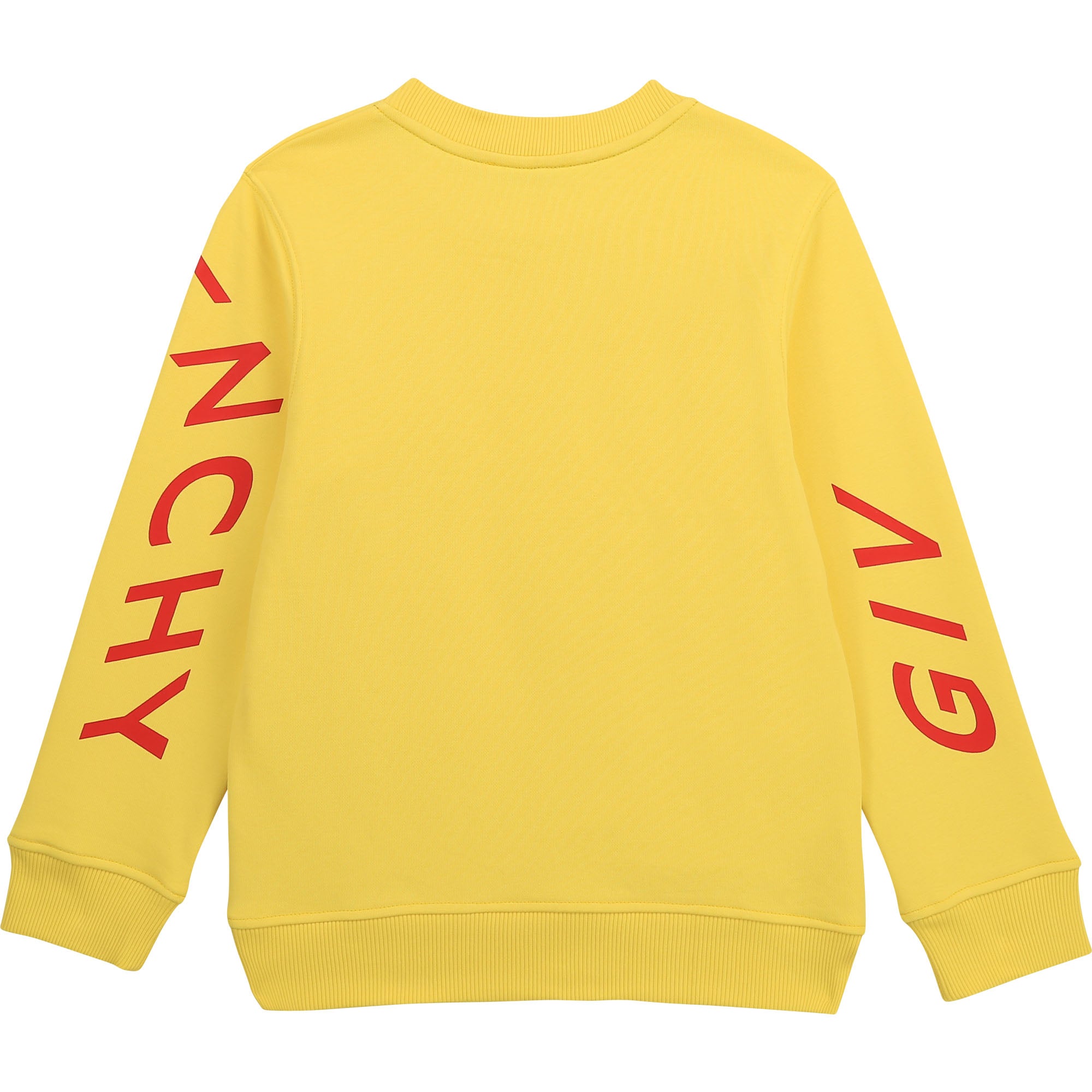 Boys Yellow Logo Cotton Sweatshirt