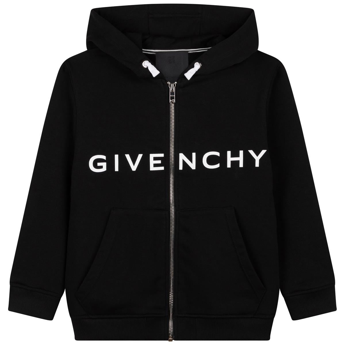 Boys & Girls Black Hooded Jacket