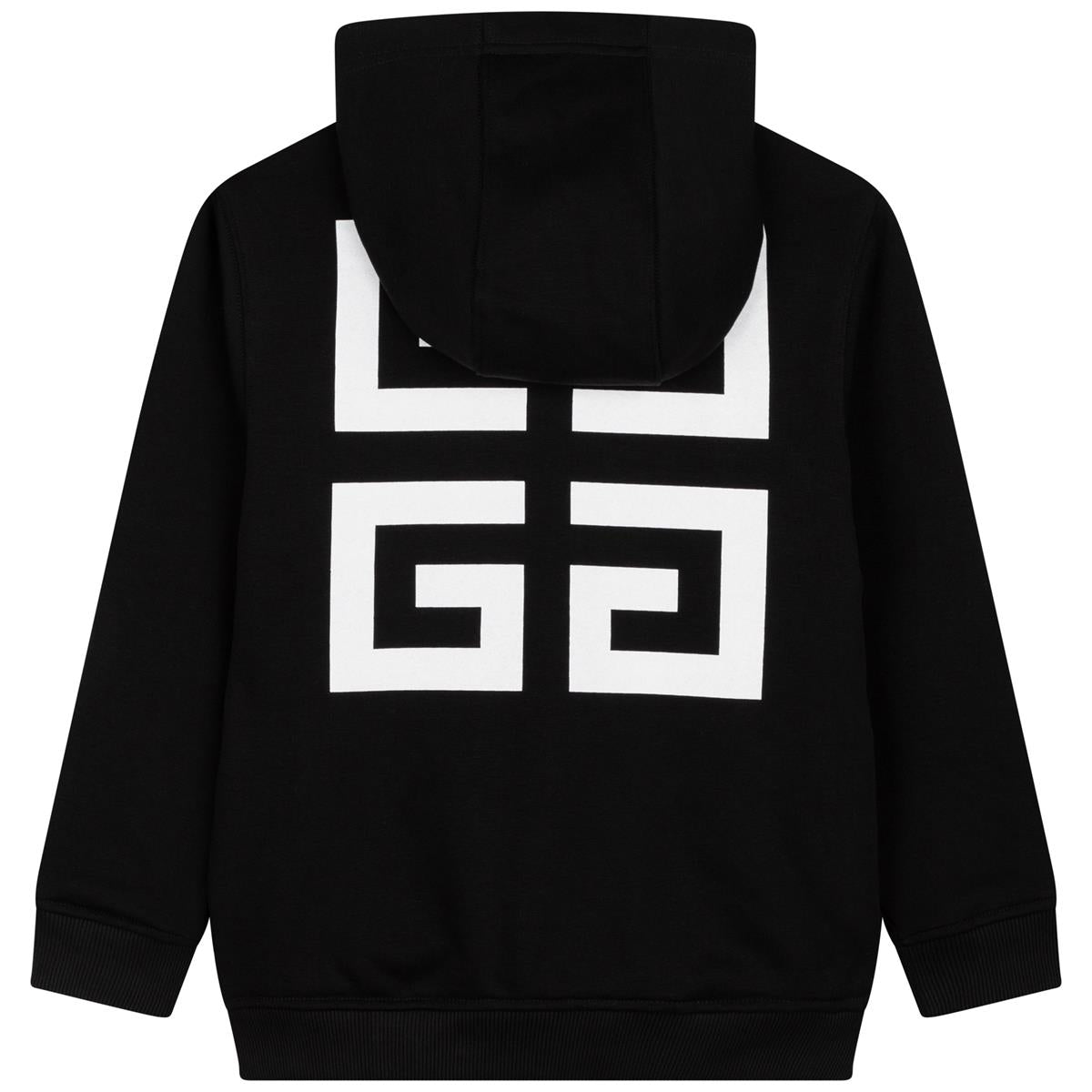 Boys & Girls Black Hooded Jacket