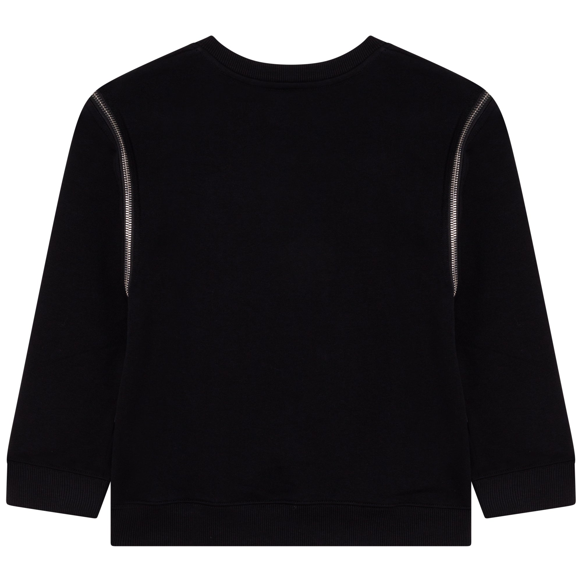 Boys Black Logo Detachable Sweatshirt