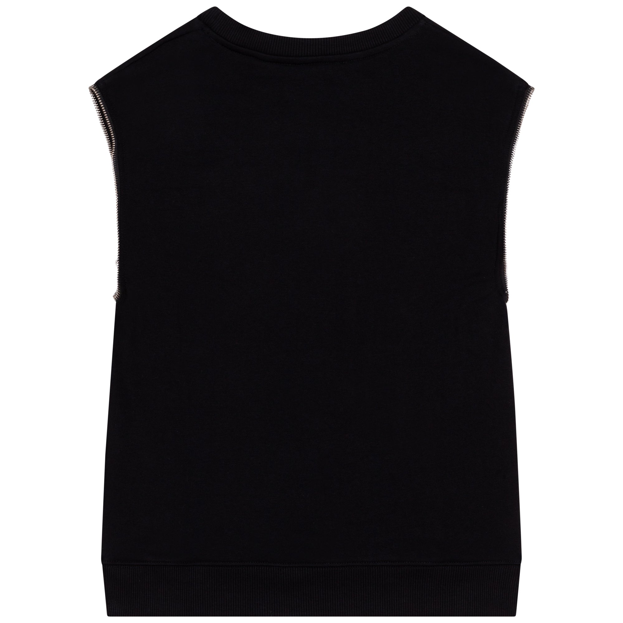 Boys Black Logo Detachable Sweatshirt