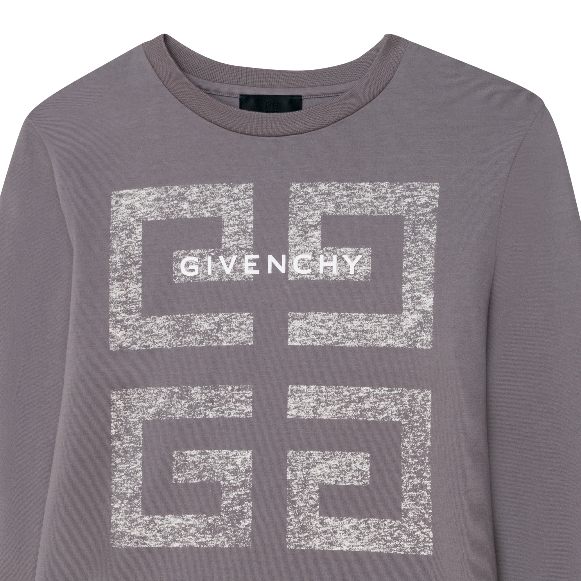 Boys Dark Grey Logo Cotton T-Shirt
