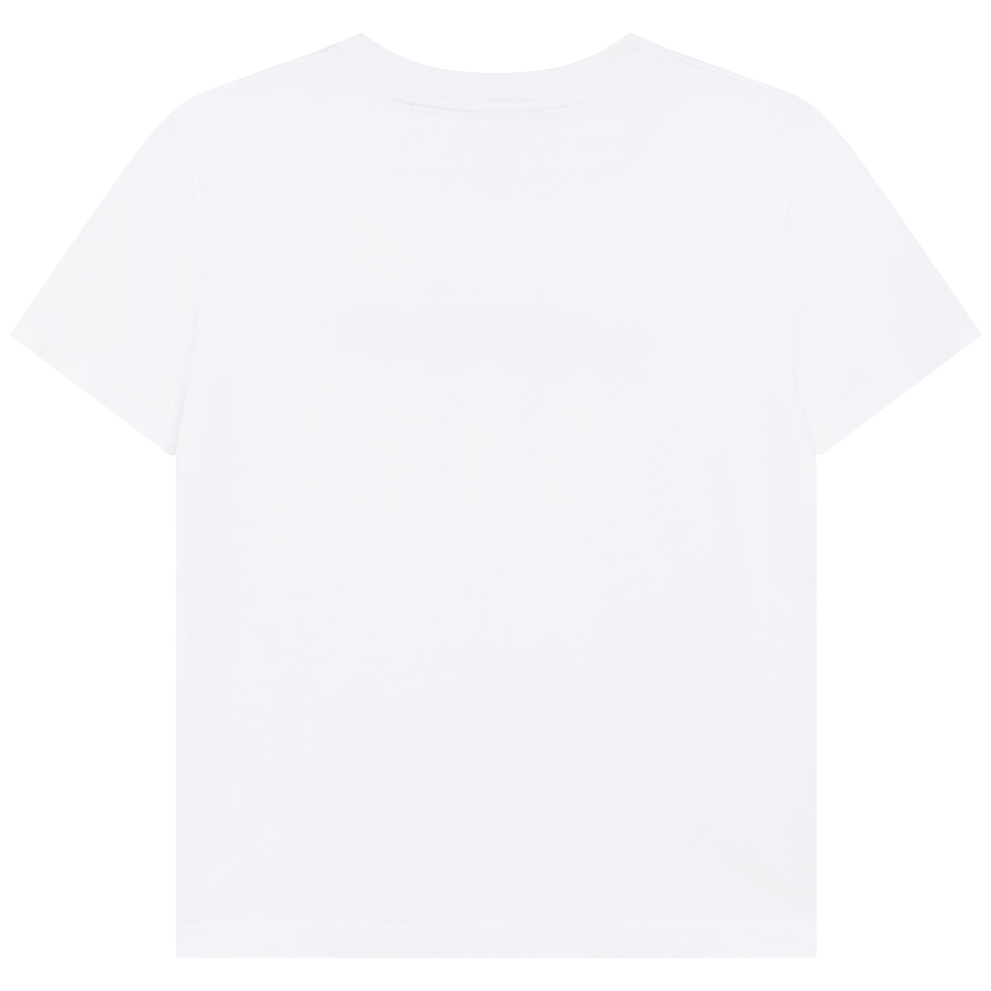 Boys White Logo Cotton T-Shirt