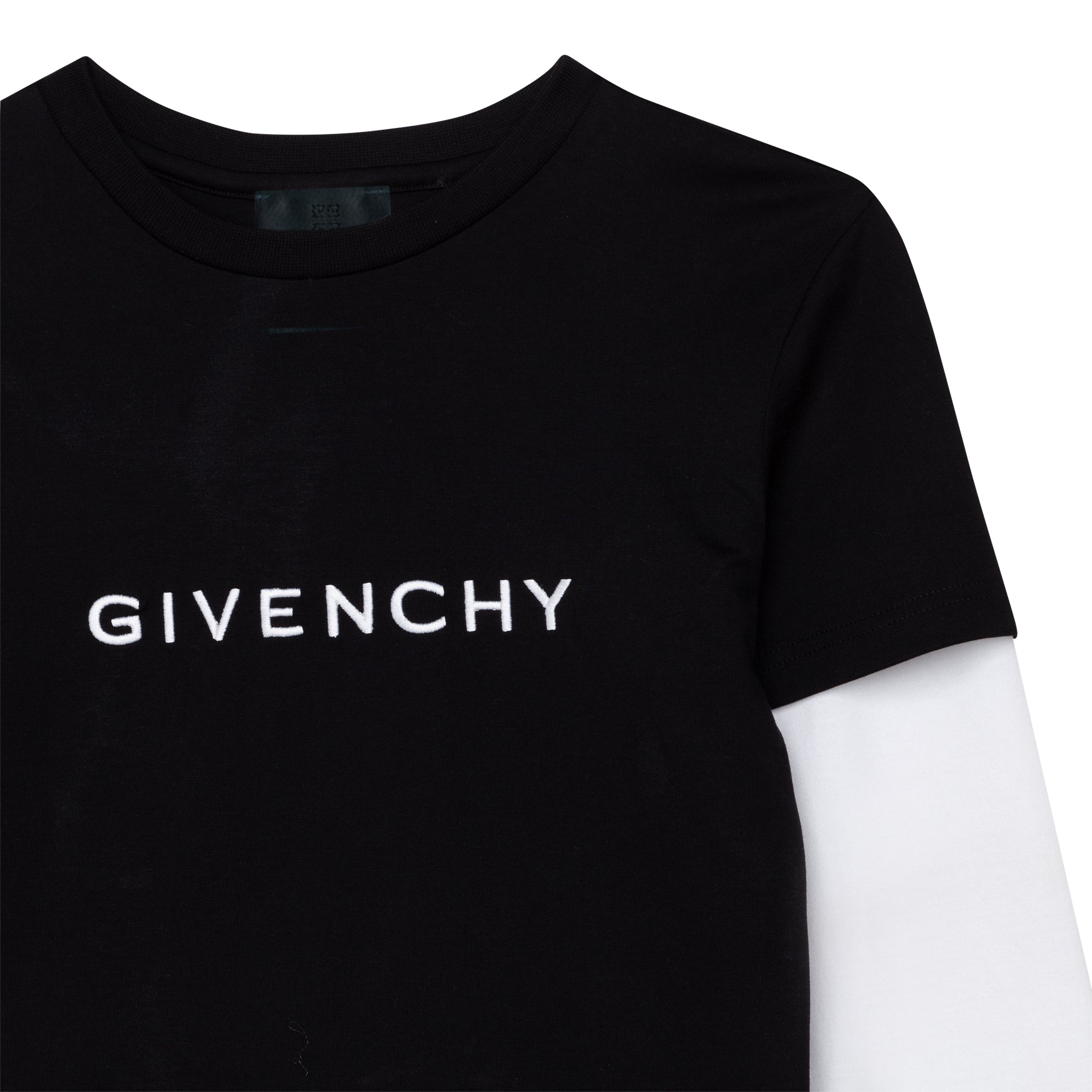 Boys Black Logo Cotton T-Shirt