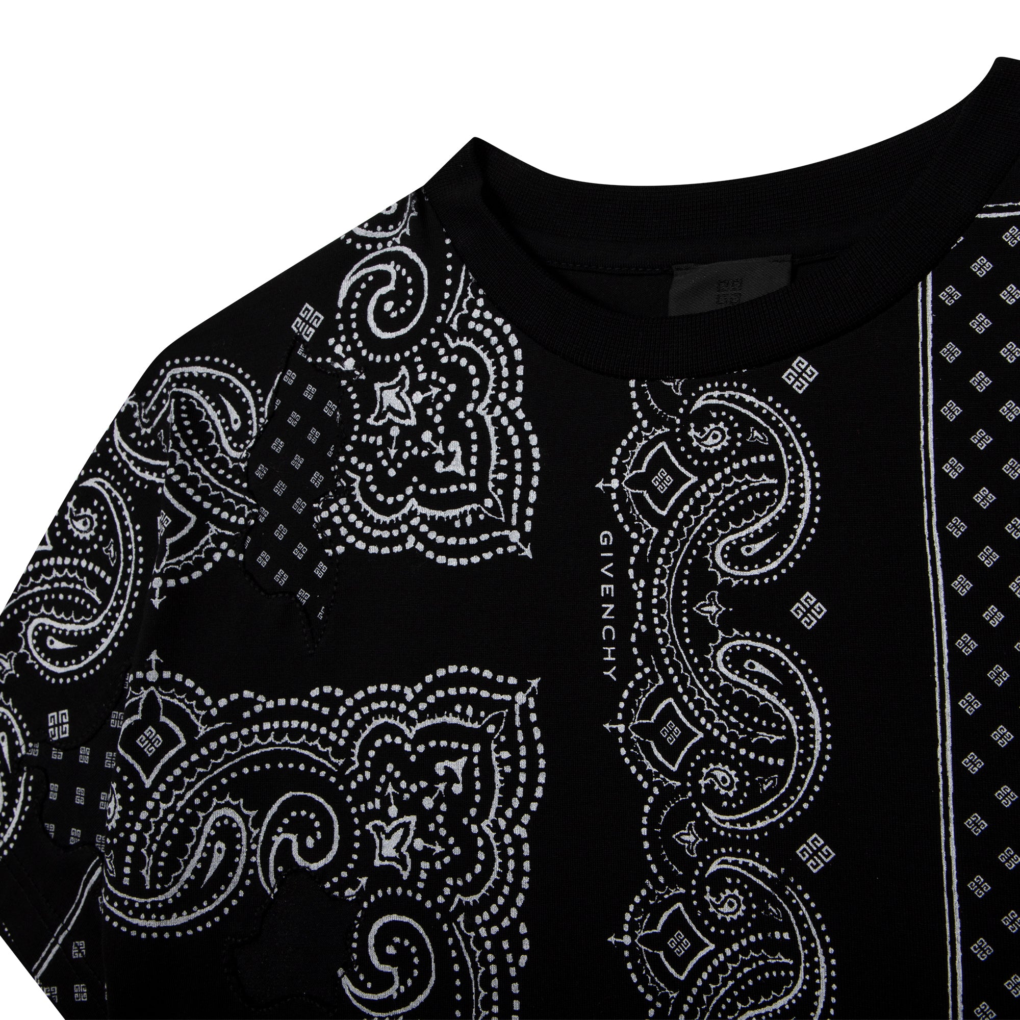 Boys Black Printed Cotton T-Shirt