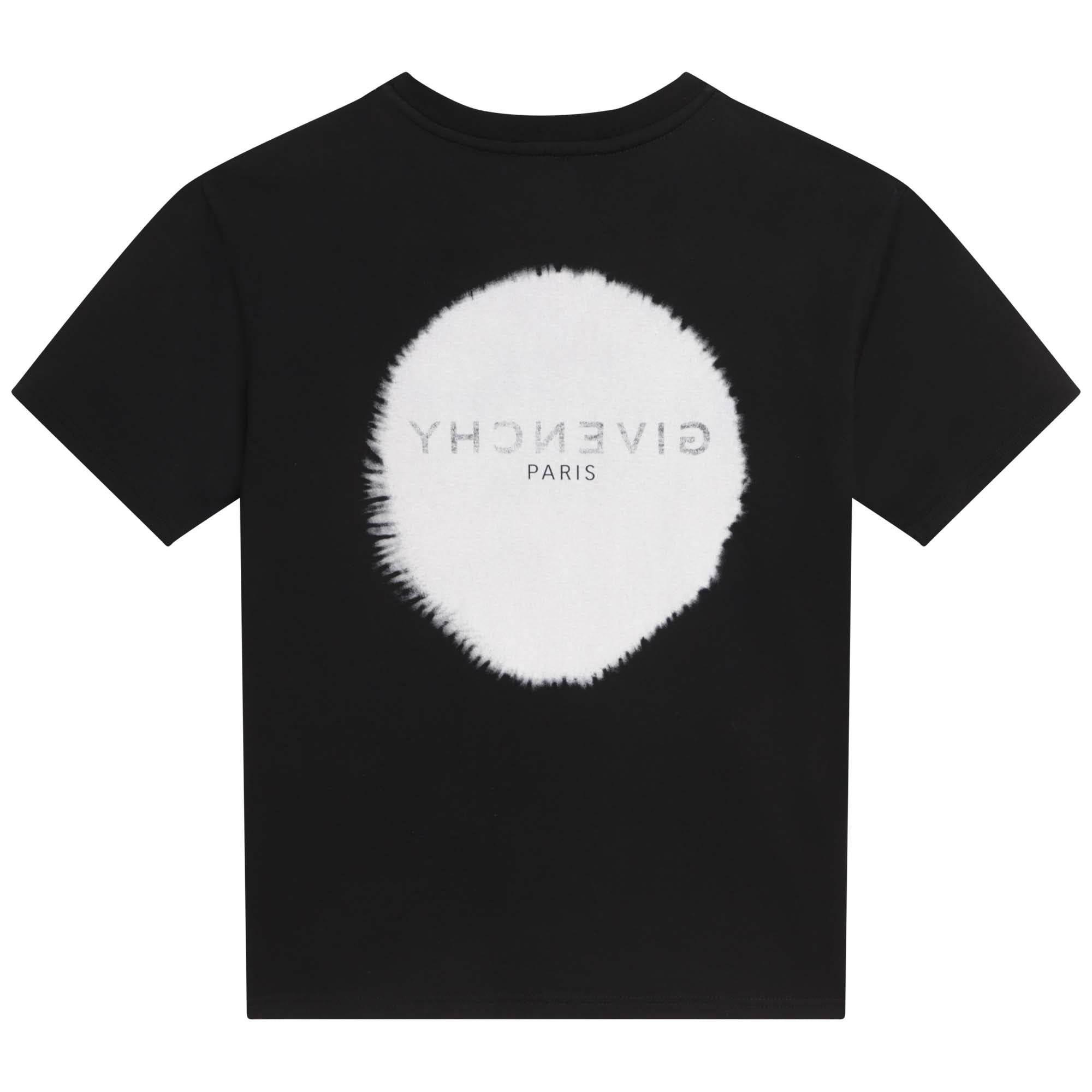 Boys Black Logo Cotton T-Shirt