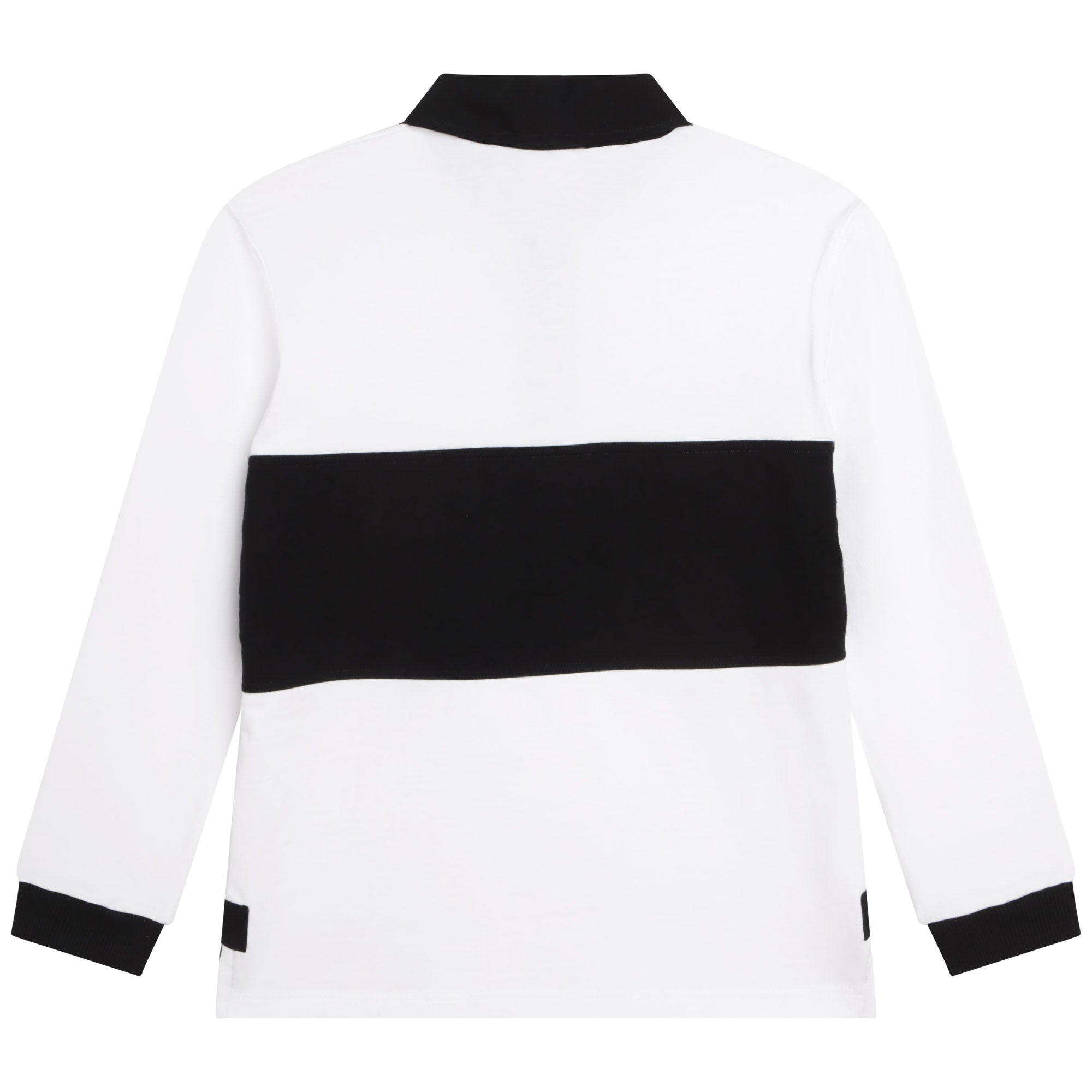 Boys White Logo Cotton Polo Shirt