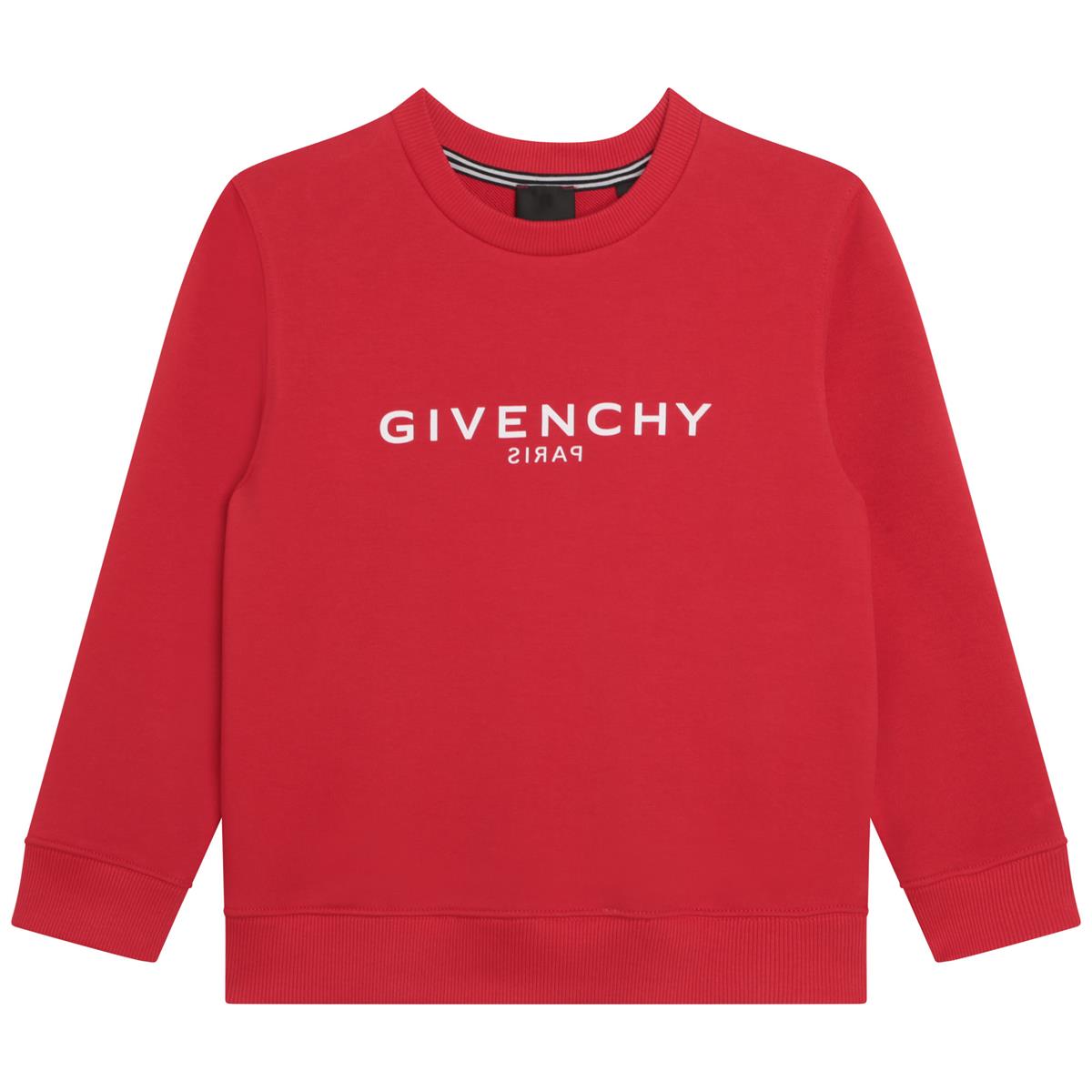 Boys Red Logo Sweatshirt