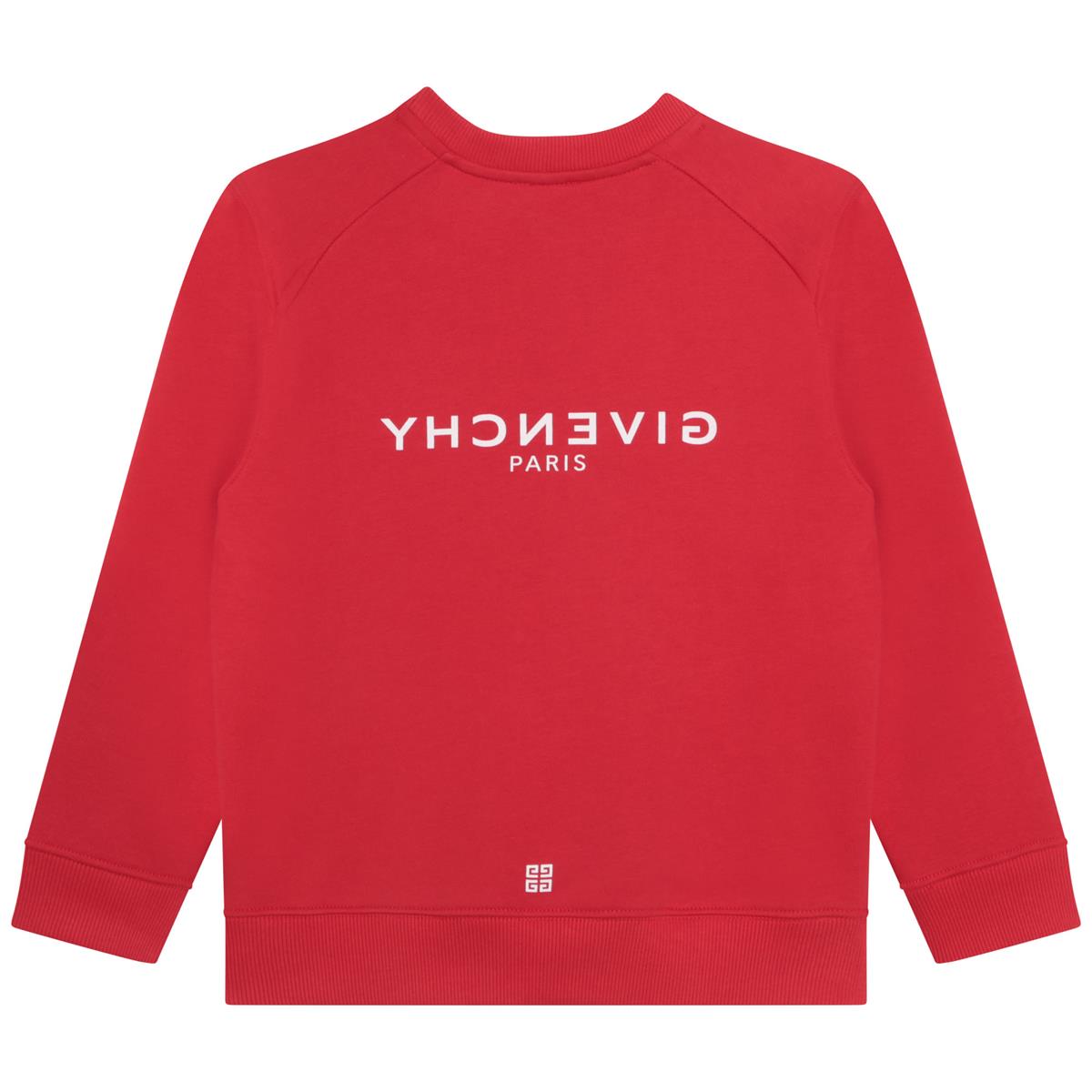 Boys Red Logo Sweatshirt