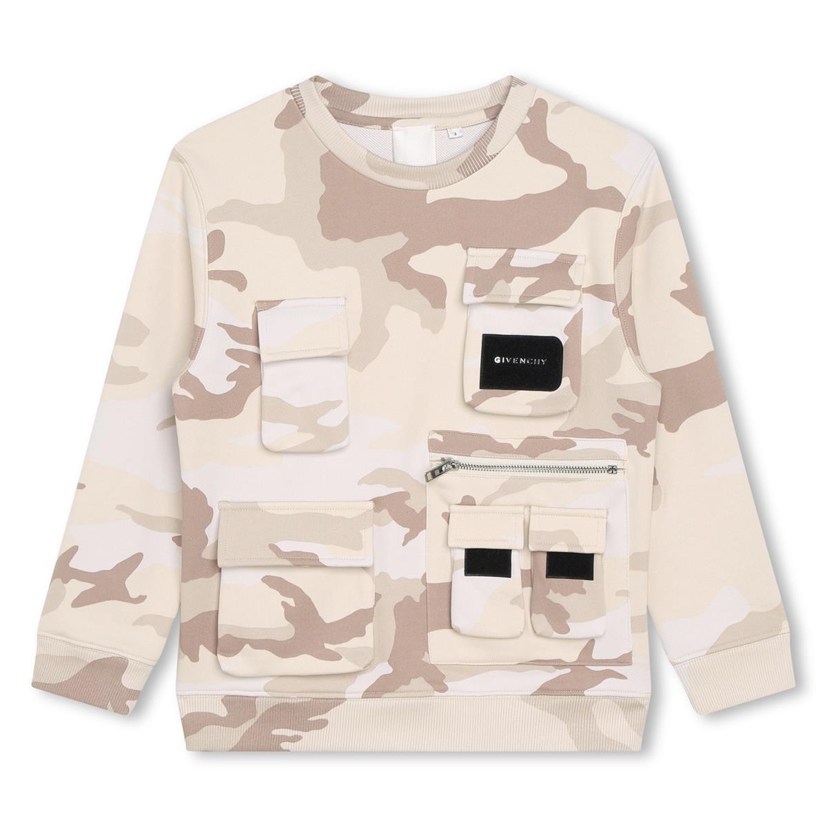 Boys Beige Sweatshirt