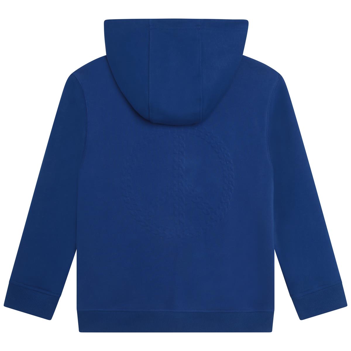 Boys Blue Printed Sweatshirt