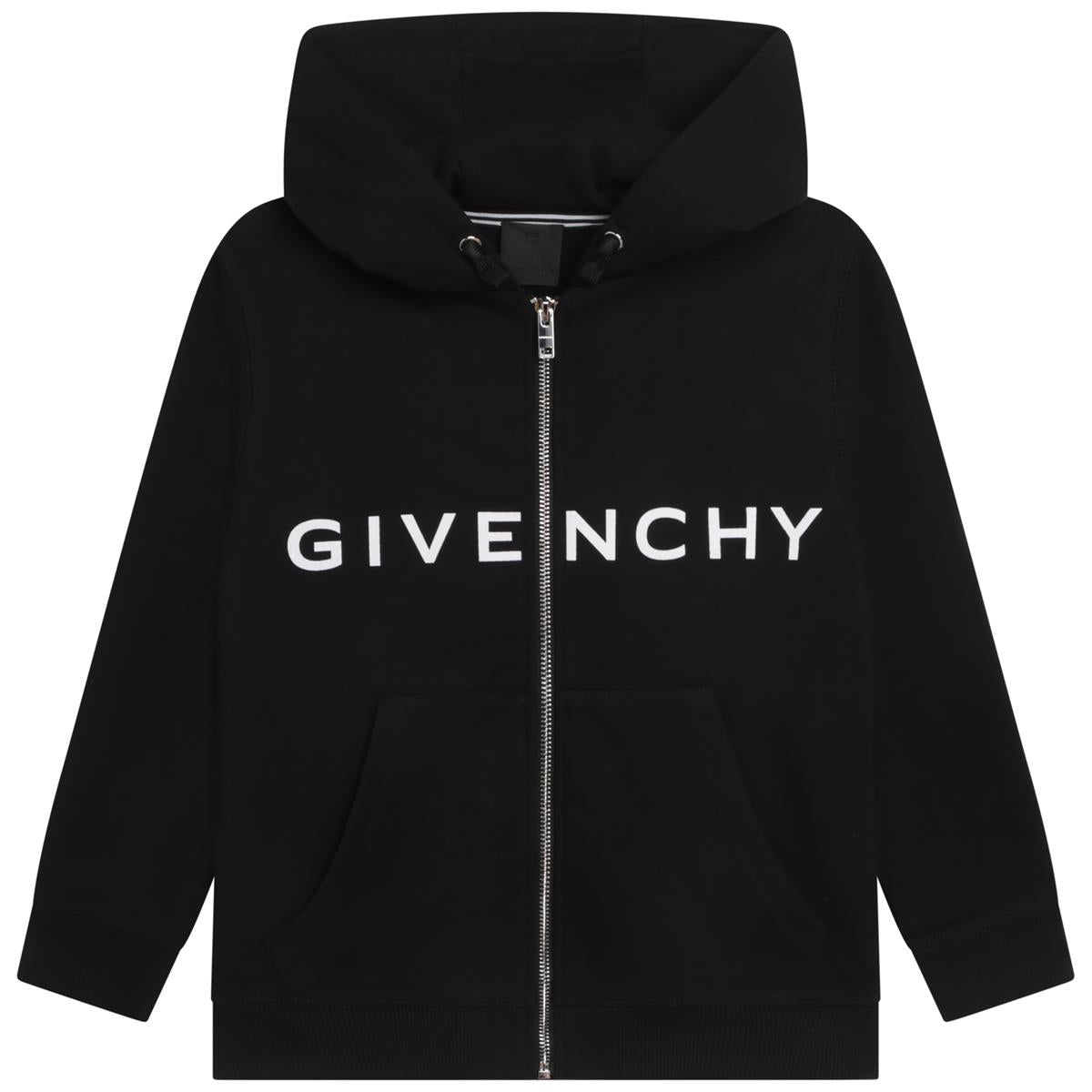 Boys & Girls Black Hooded Sweatshirt