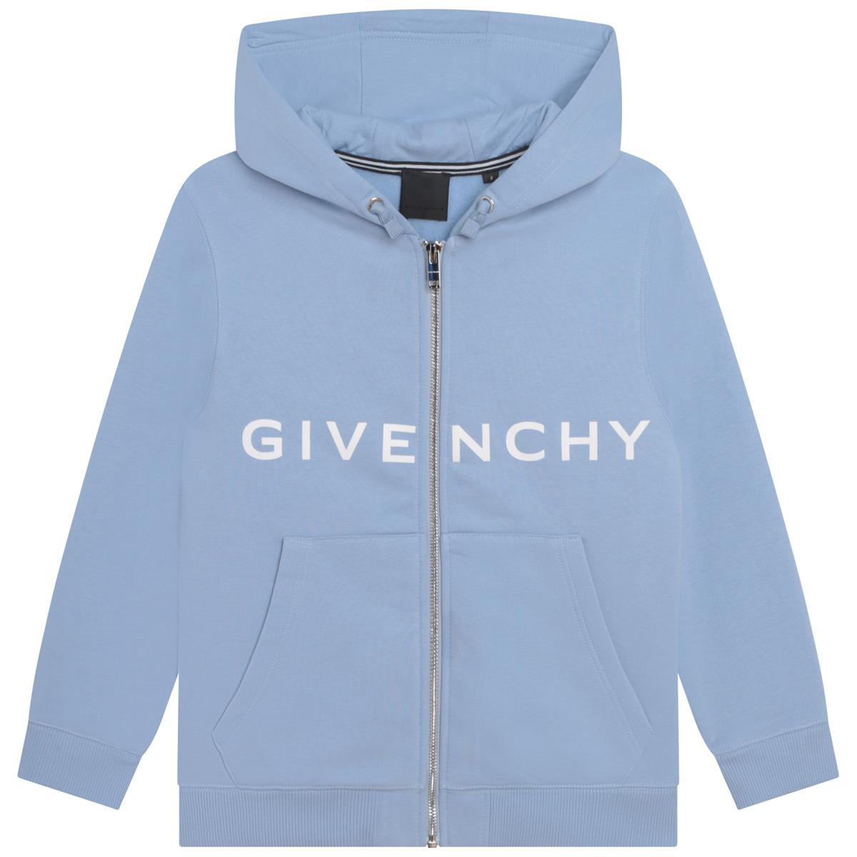 Boys & Girls Blue Hooded Sweatshirt