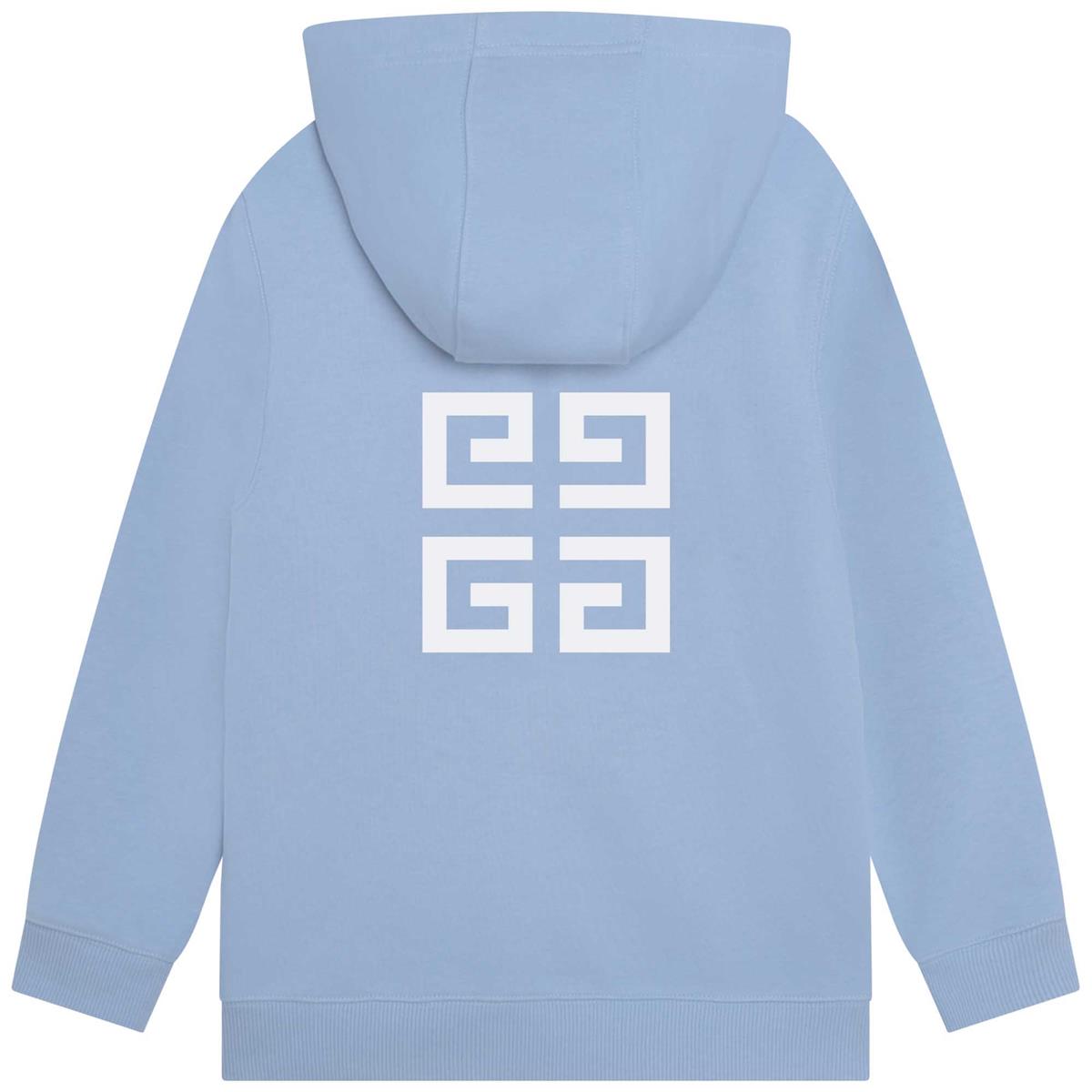 Boys & Girls Blue Hooded Sweatshirt