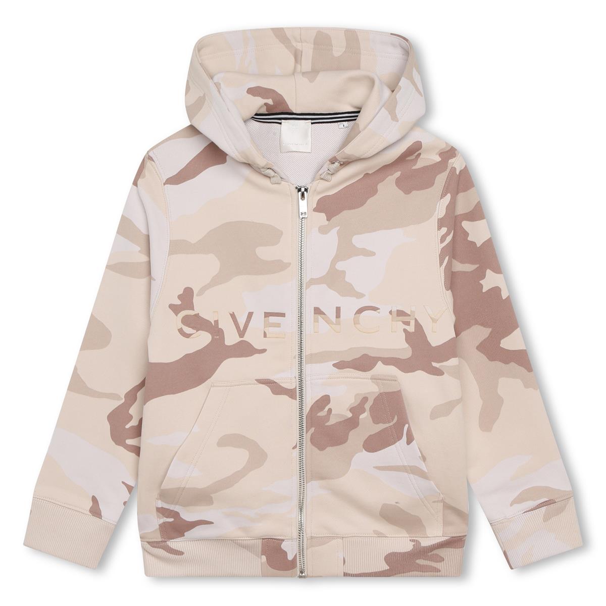 Boys & Girls Beige Hooded Sweatshirt