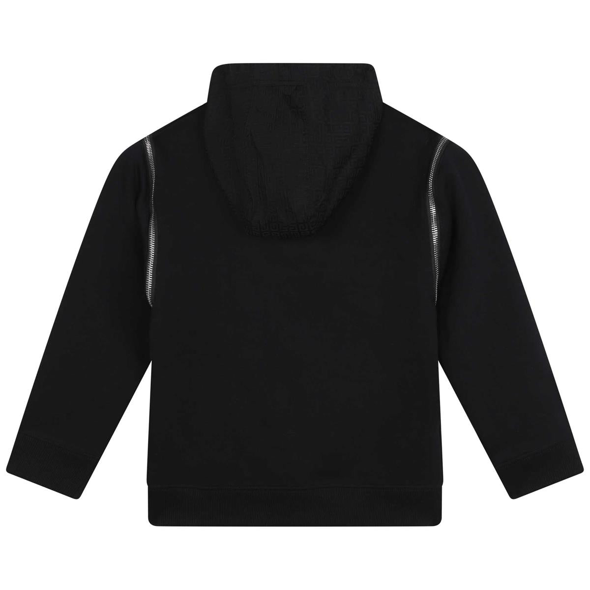 Boys Black Hooded Sweatshirt