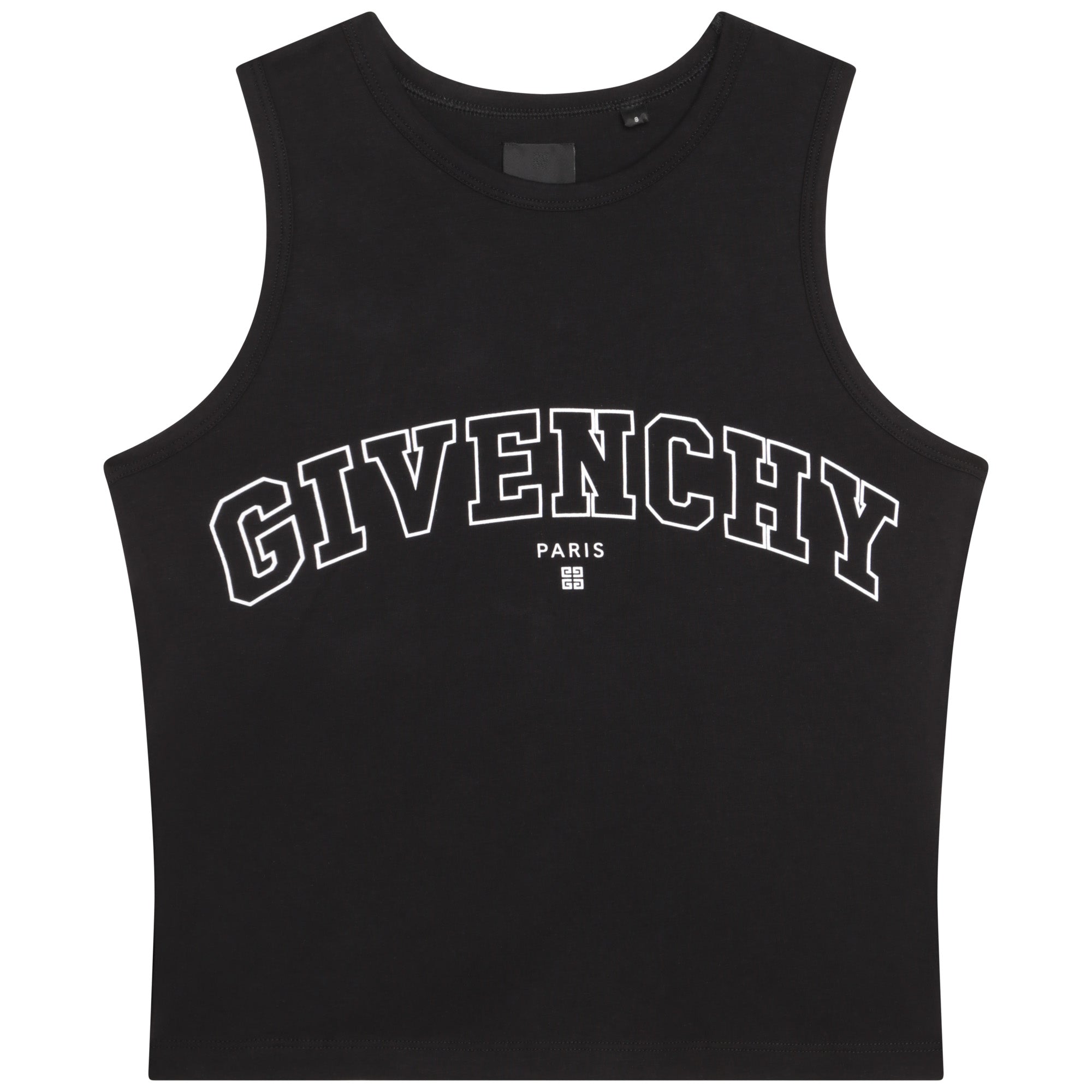 Boys Black Logo Cotton Vest