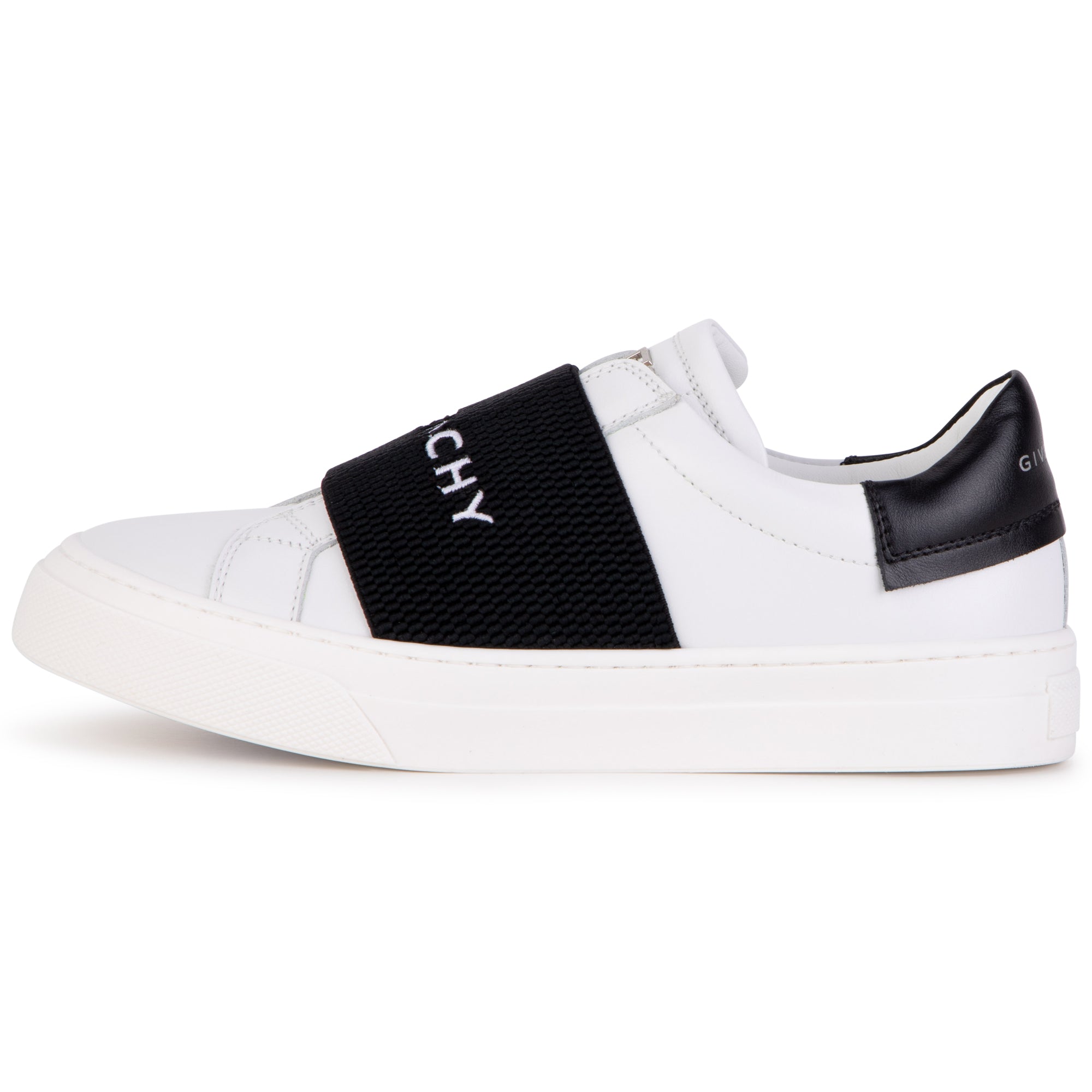Boys & Girls White Logo Shoes