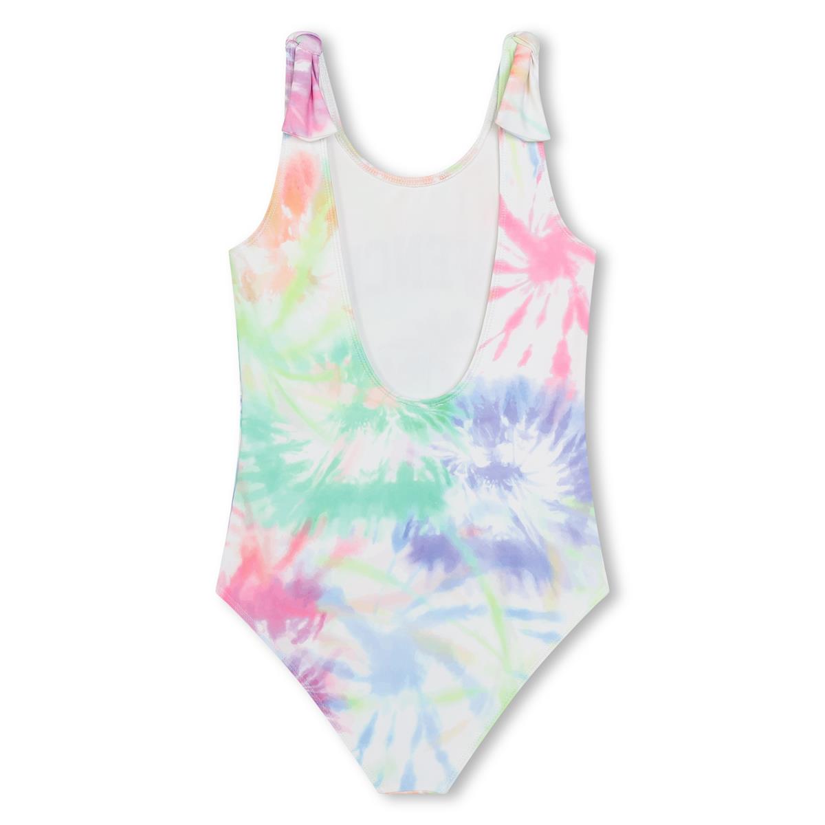 Girls Multicolor Logo Swimsuit