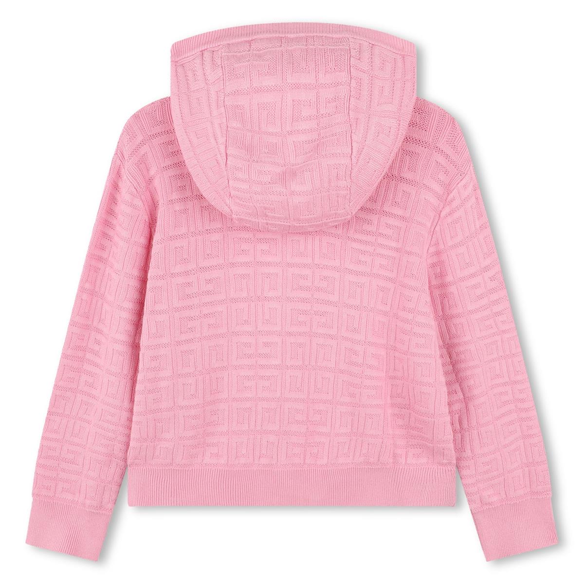 Girls Pink Zip-Up Top