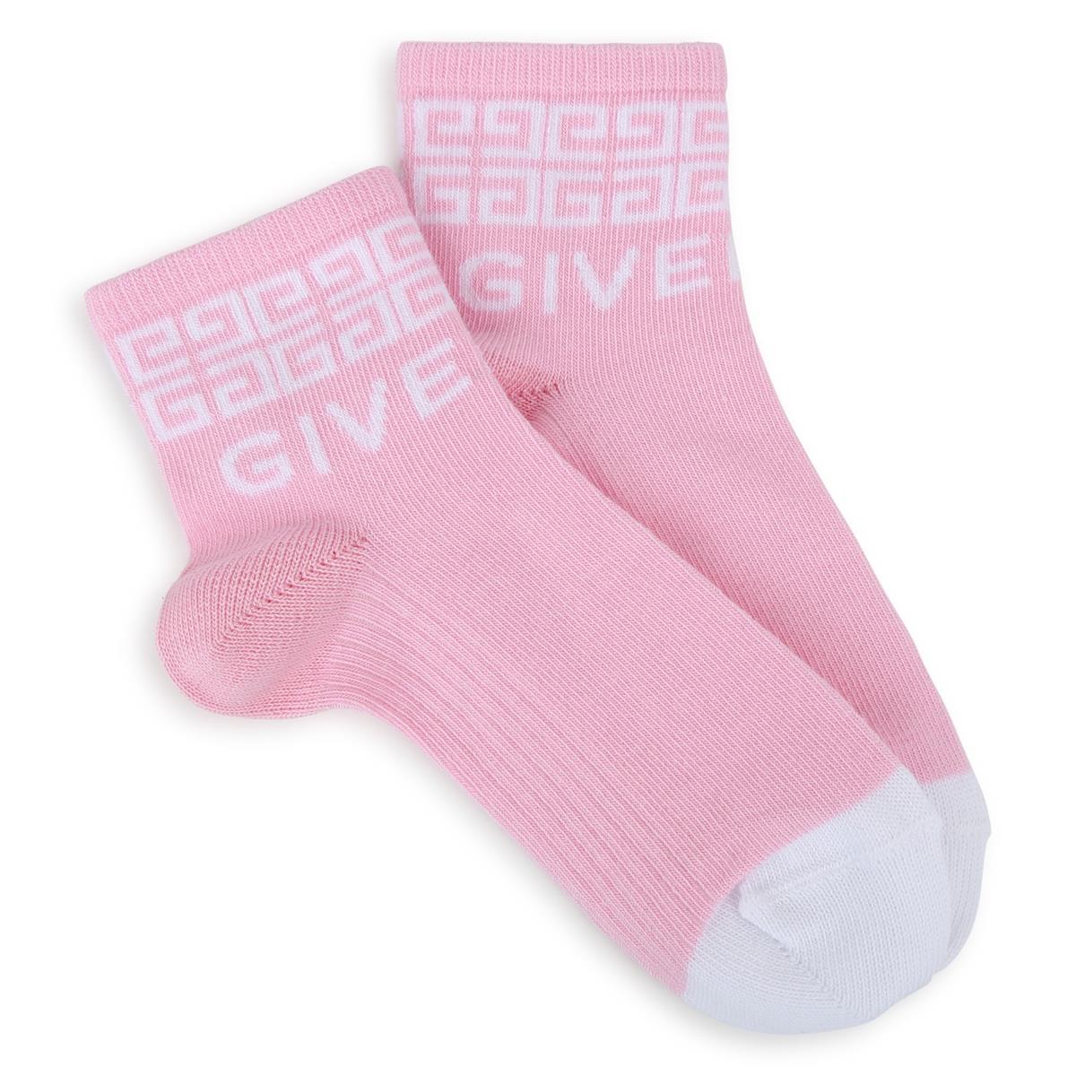 Girls Pink Cotton Socks(2 Pack)