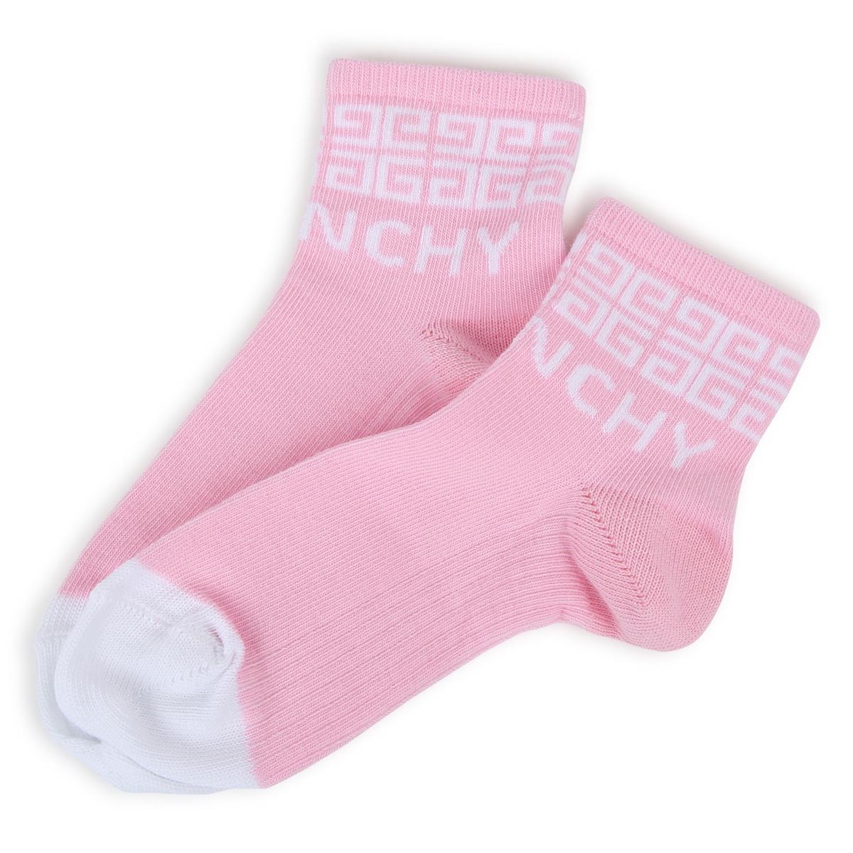 Girls Pink Cotton Socks(2 Pack)