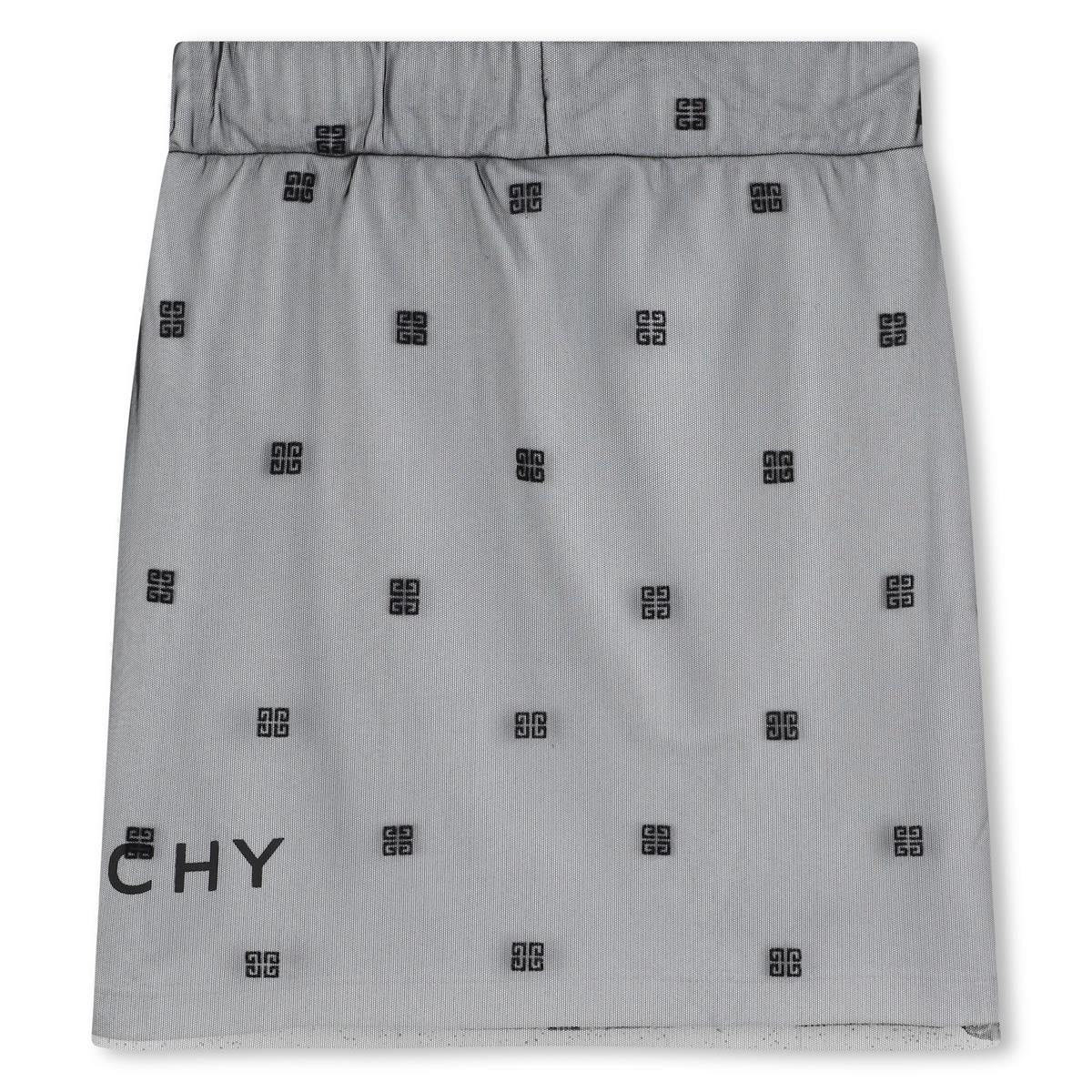 Girls Grey Logo Skirt