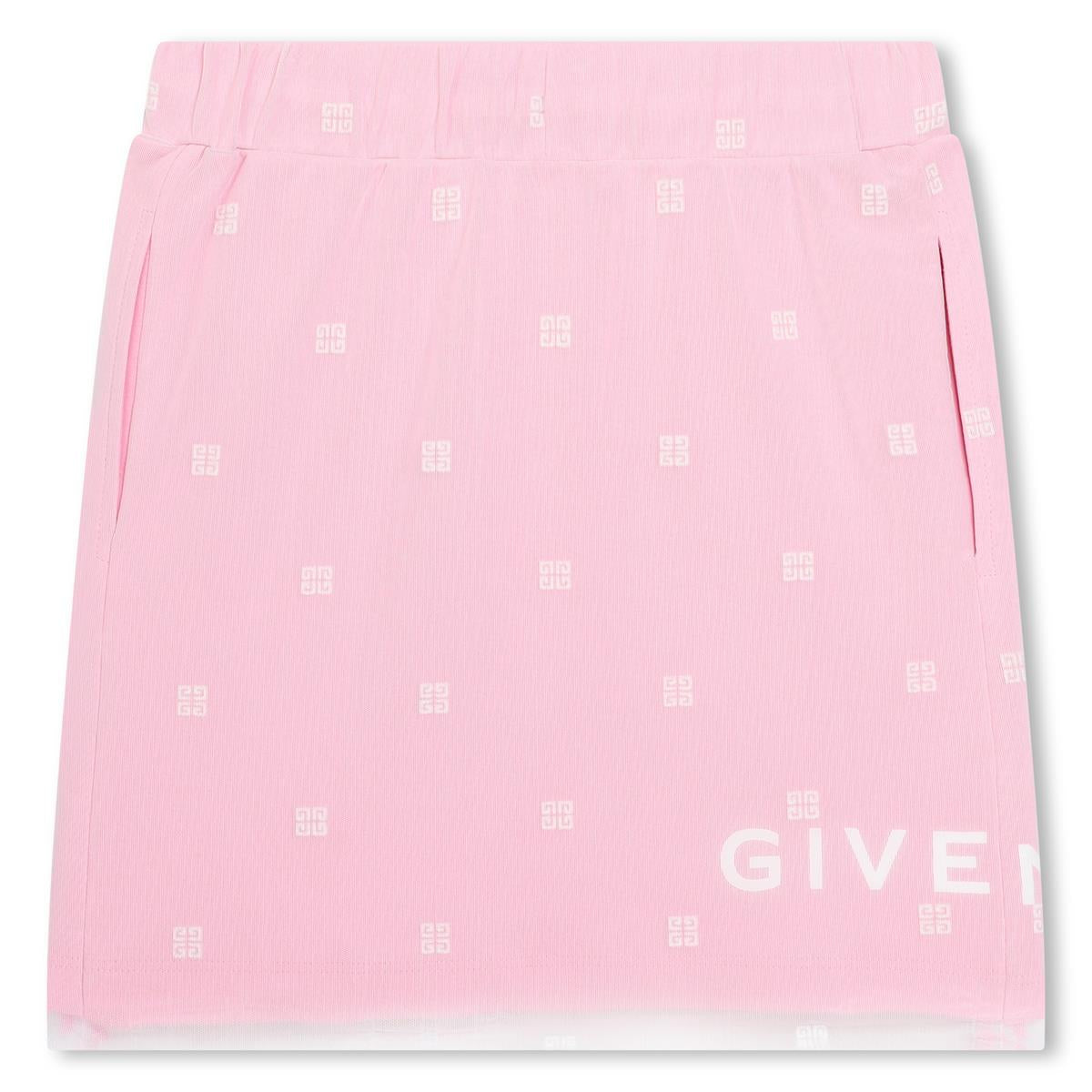 Girls Pink Logo Skirt