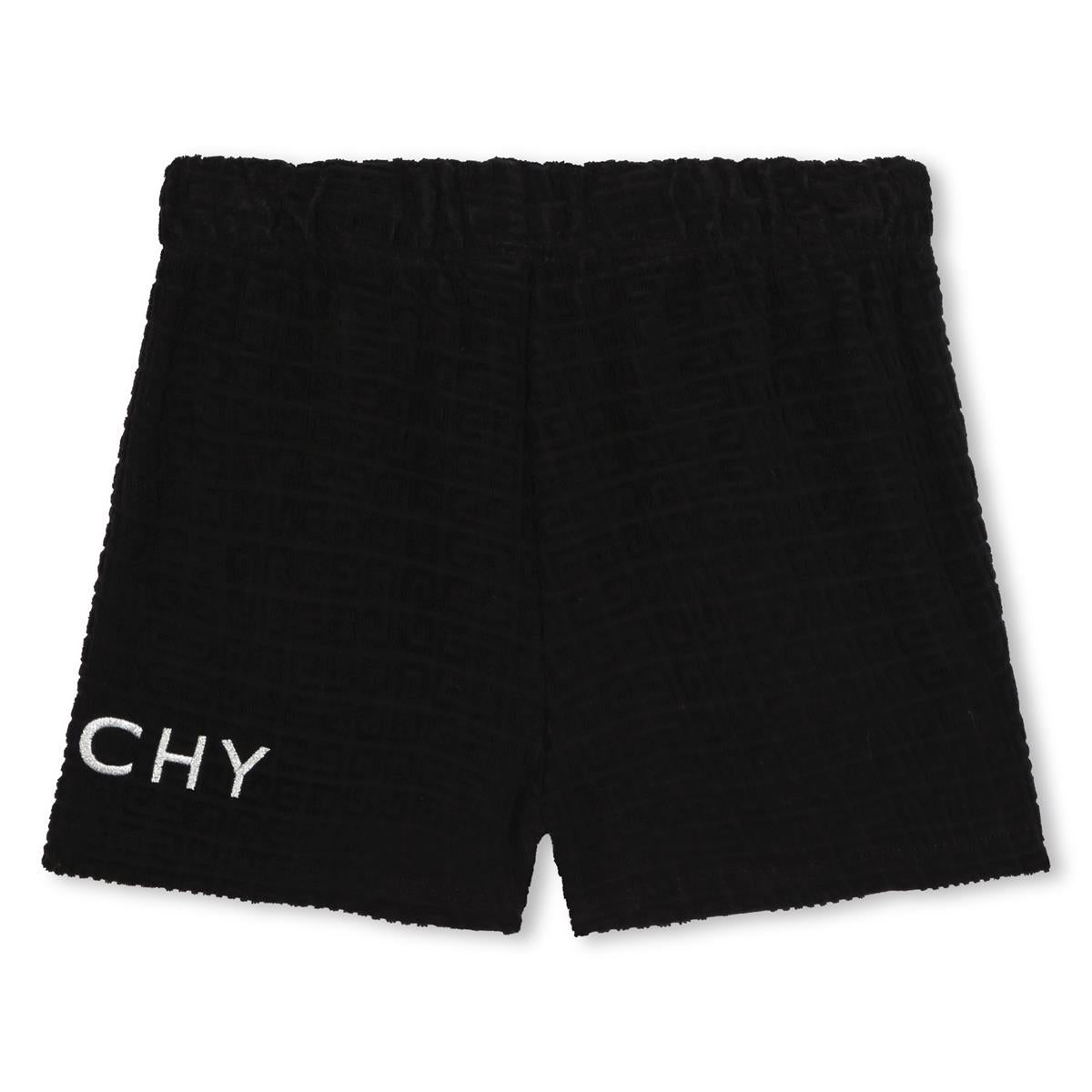 Girls Black Logo Shorts
