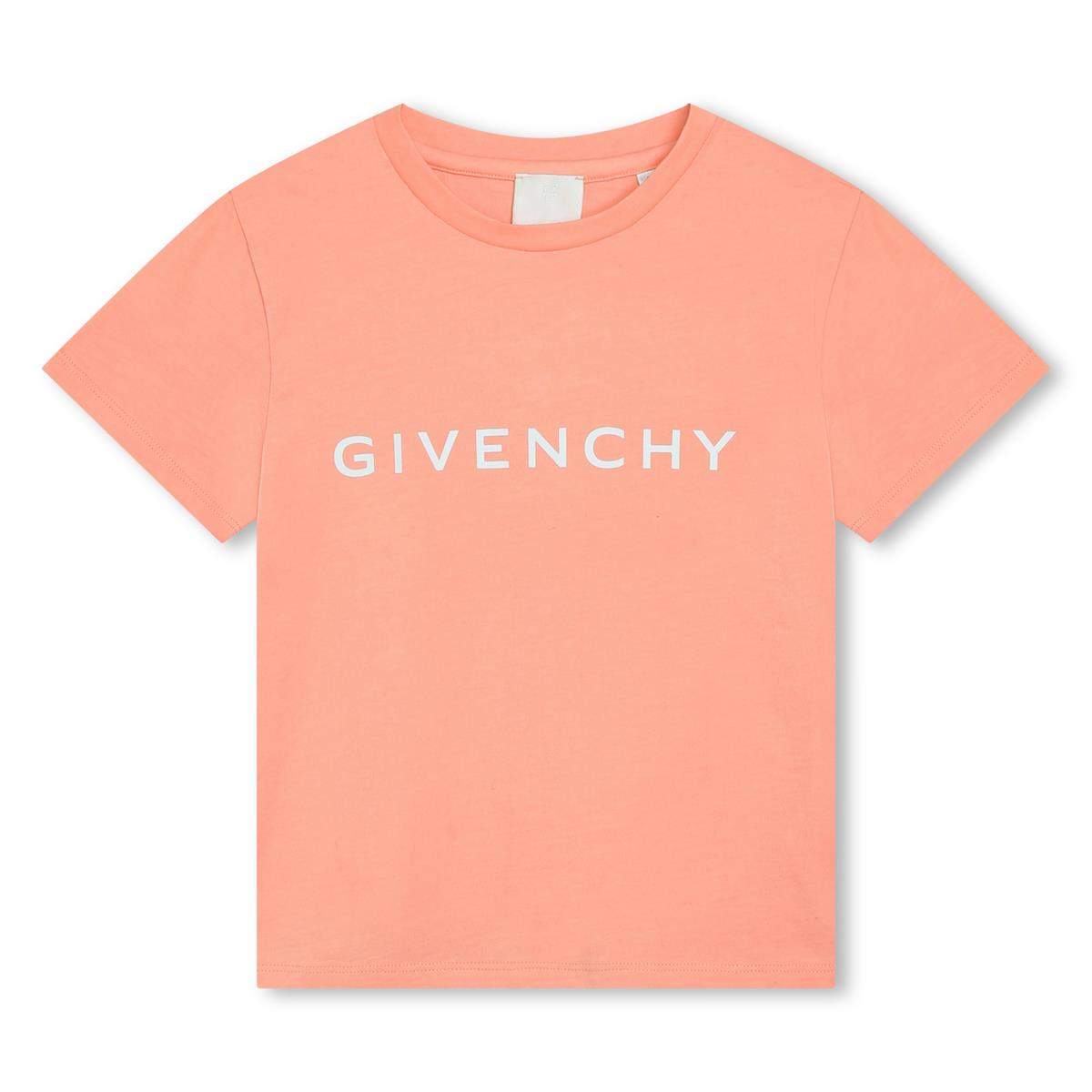 Girls Pink Logo Cotton T-Shirt