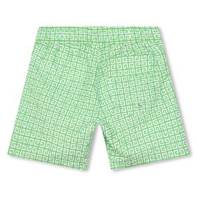 Boys Green Logo Swim Shorts