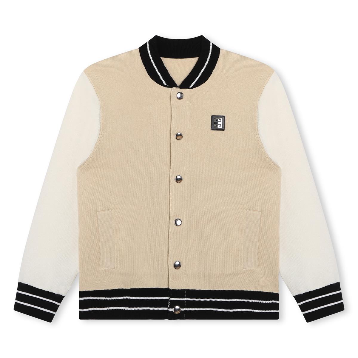 Boys Beige Cotton Jacket