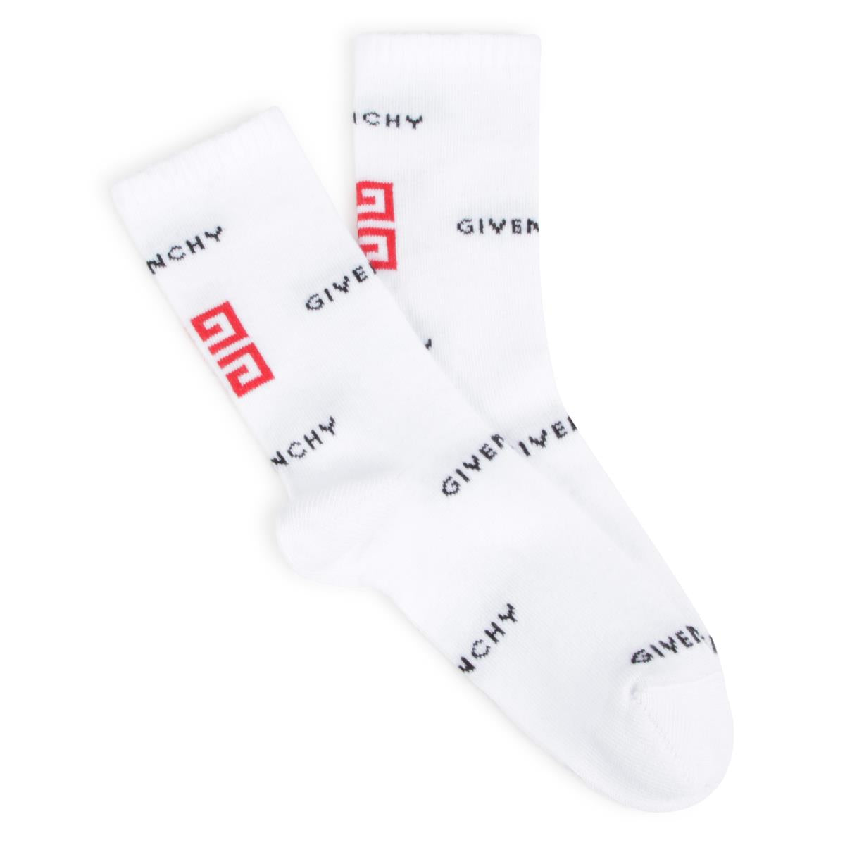 Boys White Cotton Socks