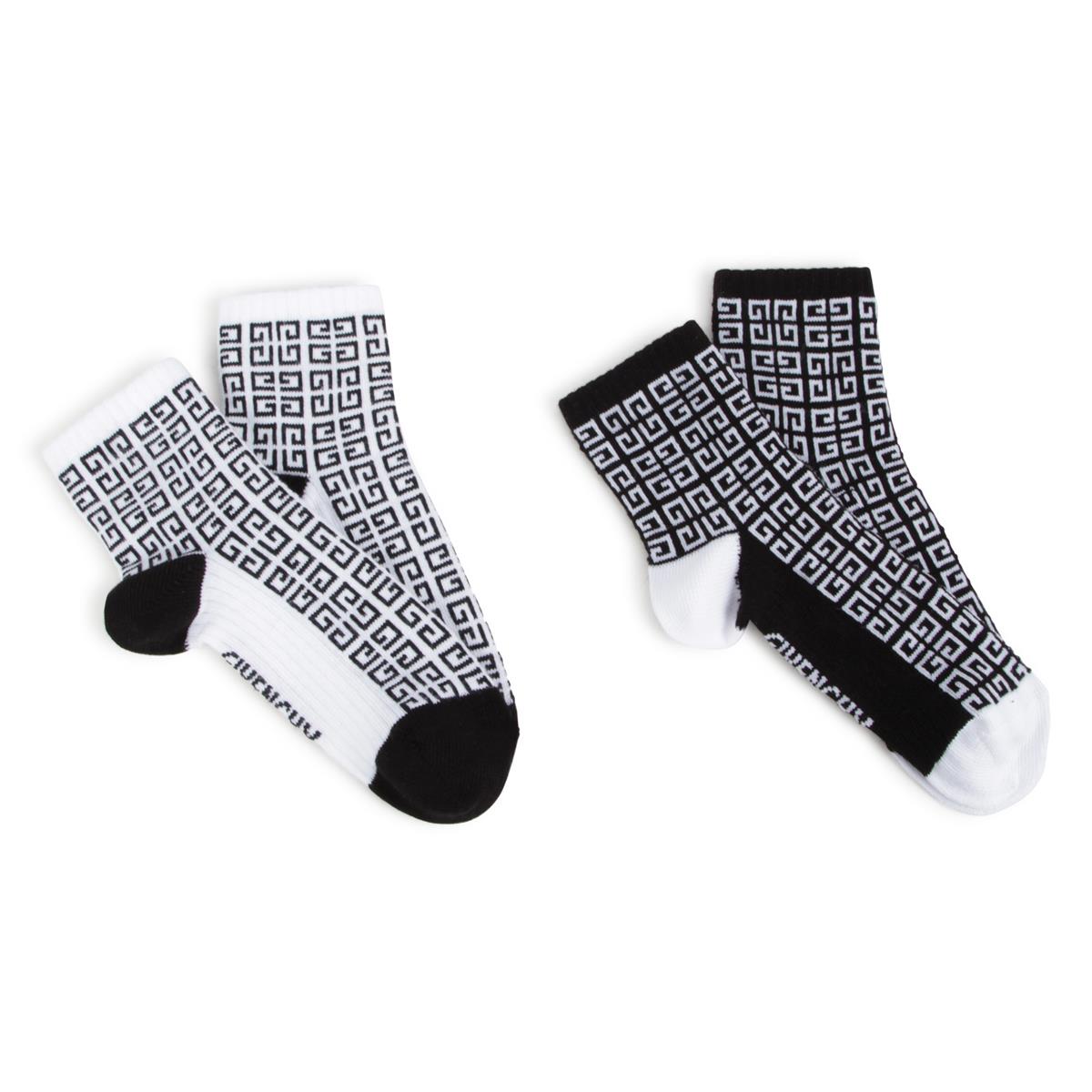 Boys Black Cotton Socks(2 Pack)