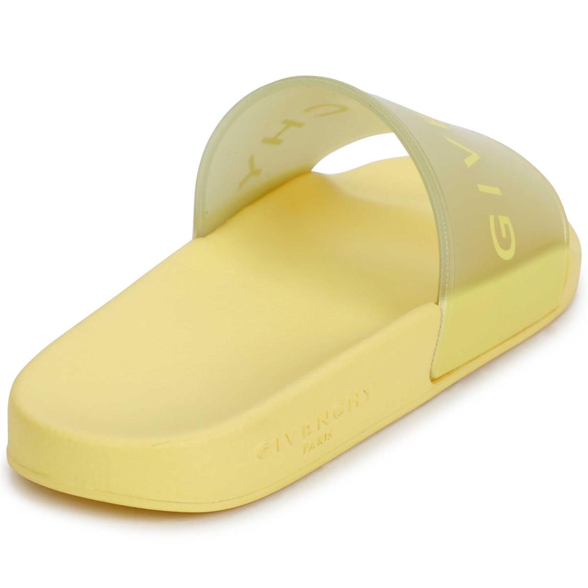 Boys Yellow Logo Slippers