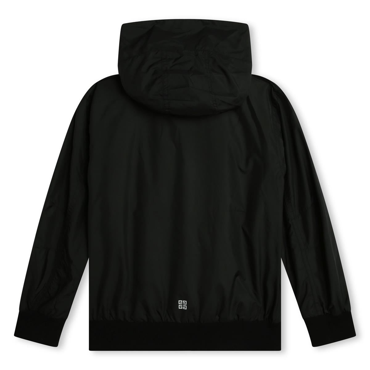 Boys Black Zip-Up Coat