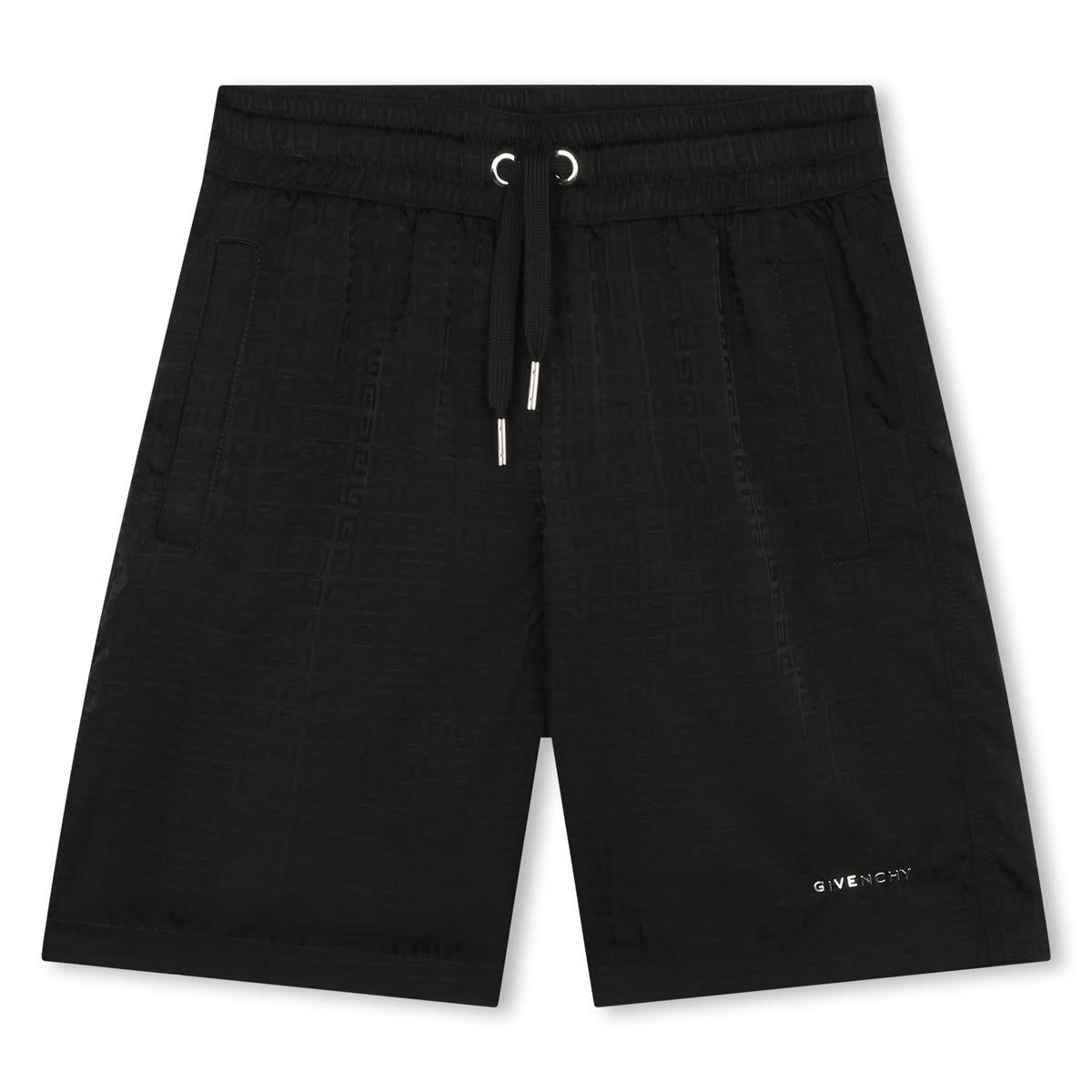 Boys Black Logo Shorts