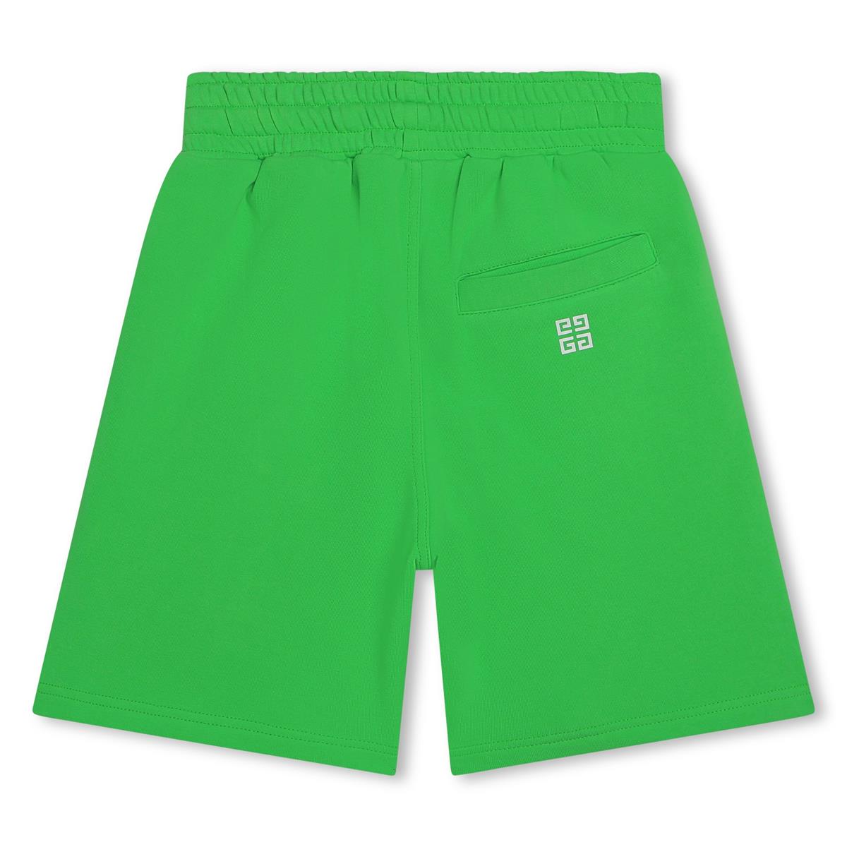 Boys Green Logo Shorts