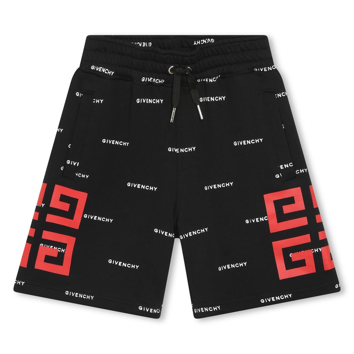 Boys Black Cotton Shorts