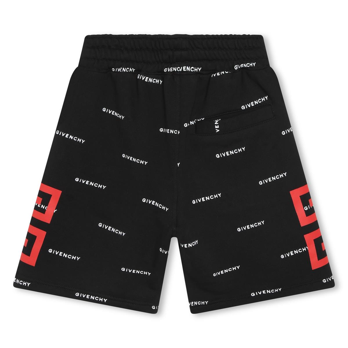 Boys Black Cotton Shorts
