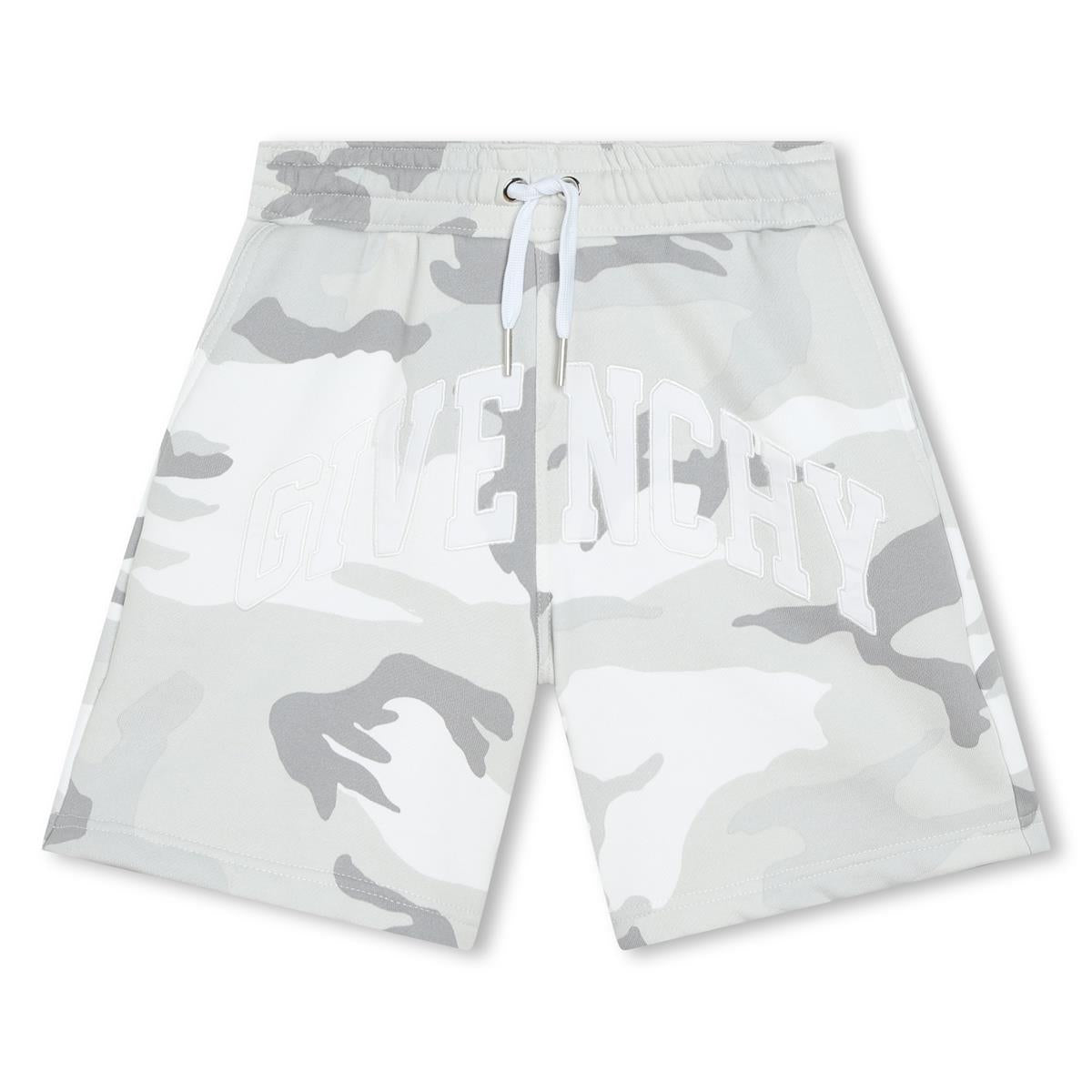 Boys Grey Cotton Shorts