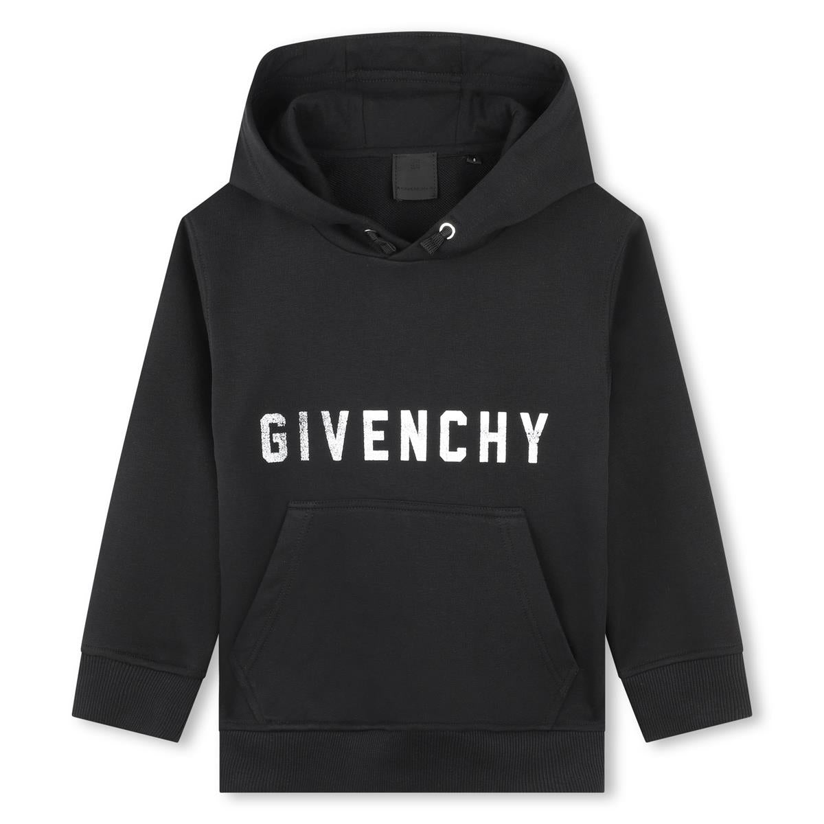 Boys Black Hooded Sweatshirt