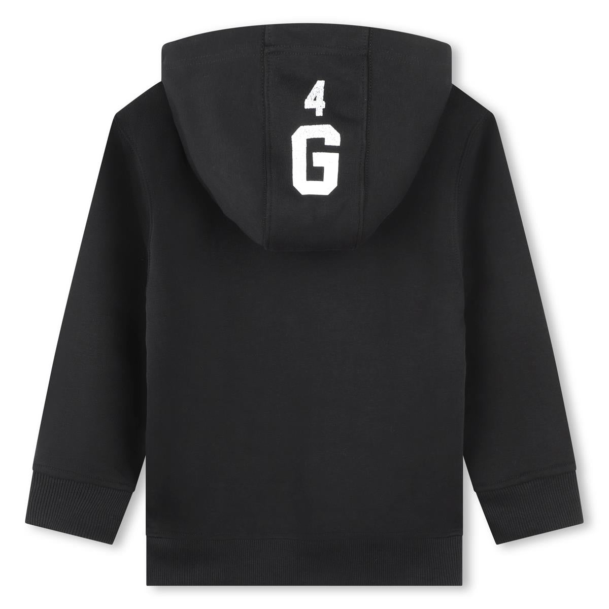 Boys Black Hooded Sweatshirt