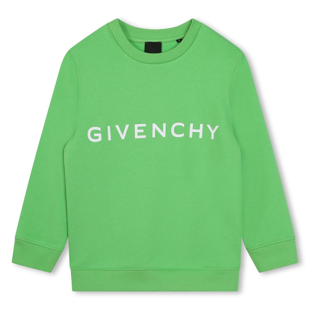 Boys Green Logo Sweatshirt