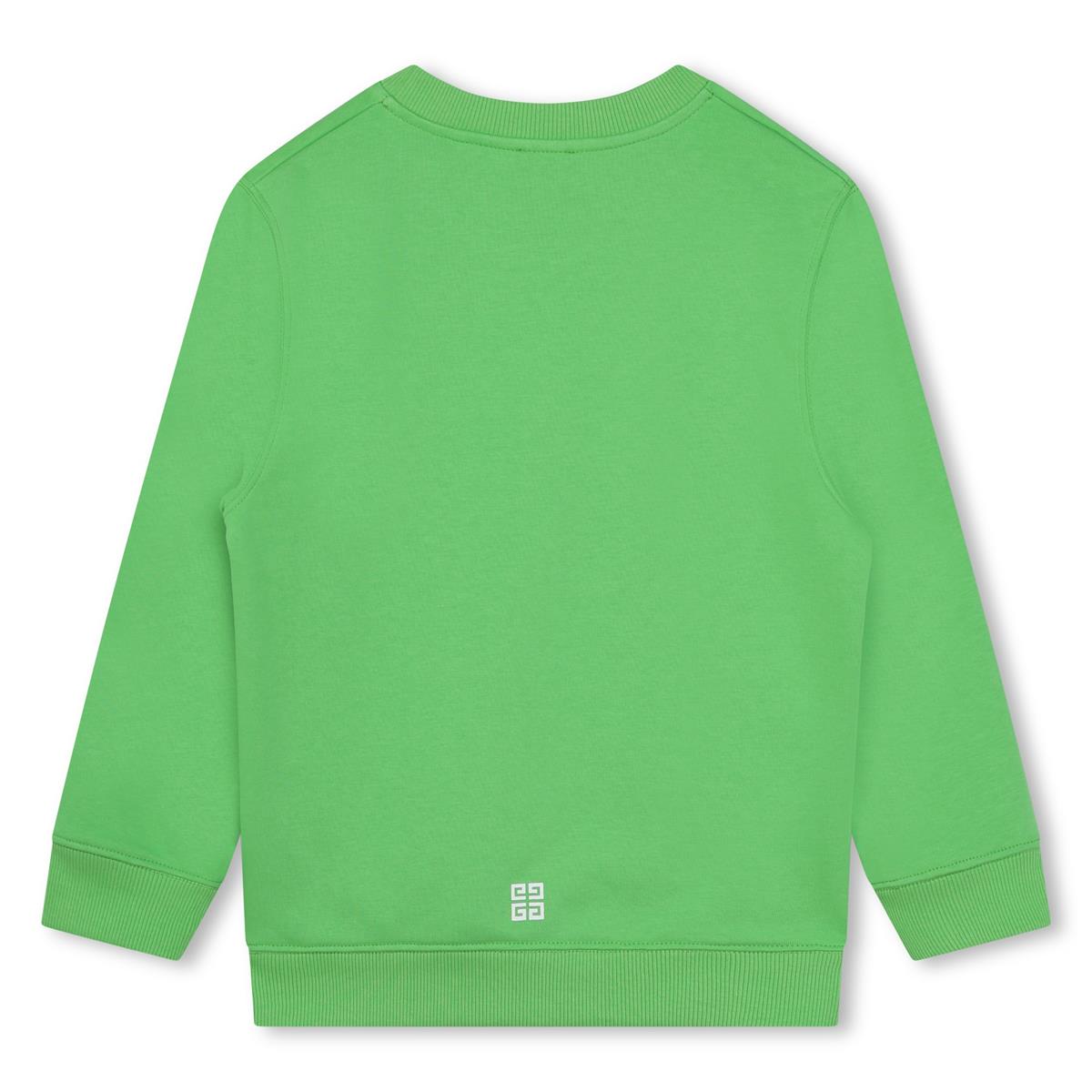 Boys Green Logo Sweatshirt