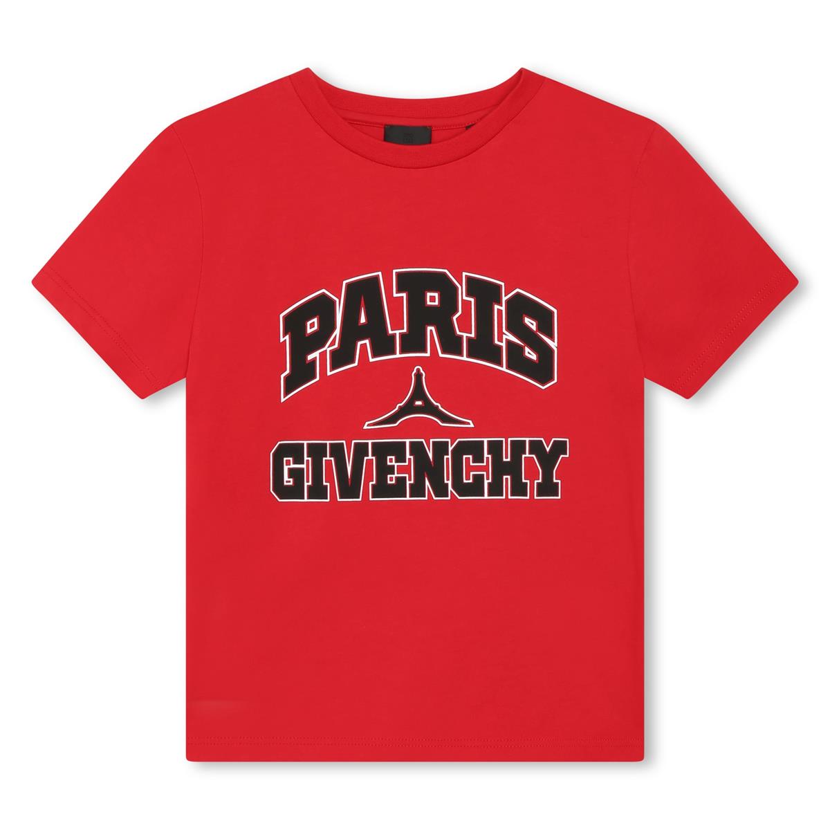 Boys Red Logo Cotton T-Shirt