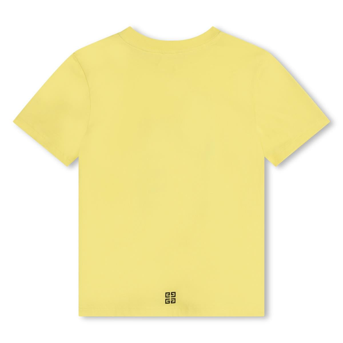 Boys Yellow Logo Cotton T-Shirt