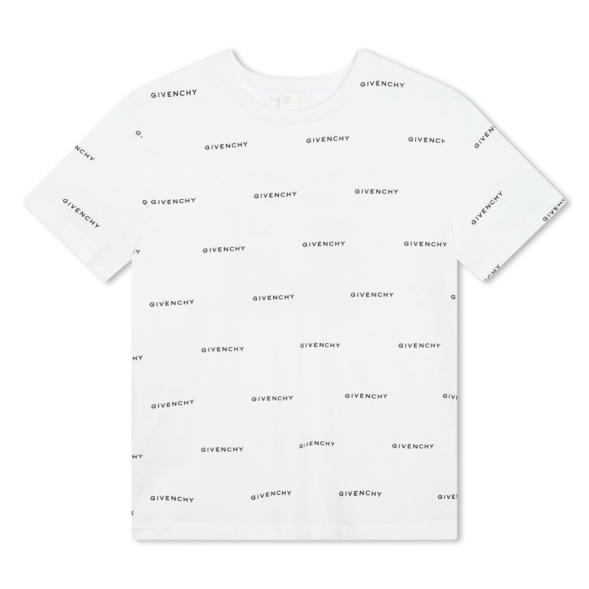 Boys White Cotton T-Shirt