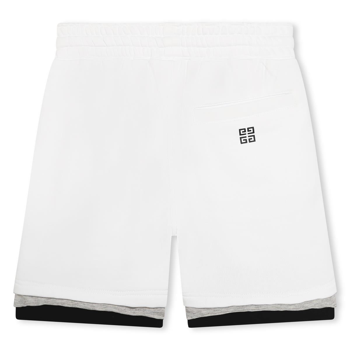 Boys White Logo Shorts